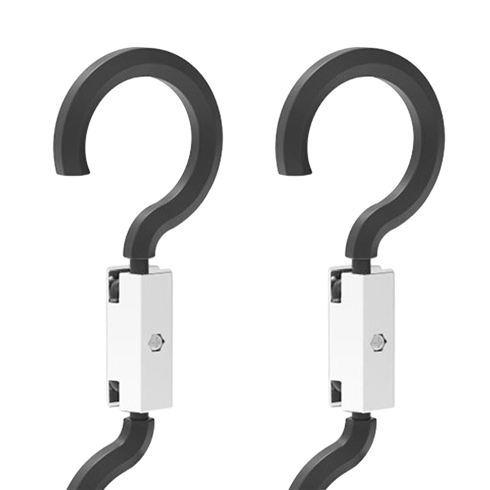 2 Pieces Car Back Seat Headrest Hooks Durable for Handbags Coats Bottle white