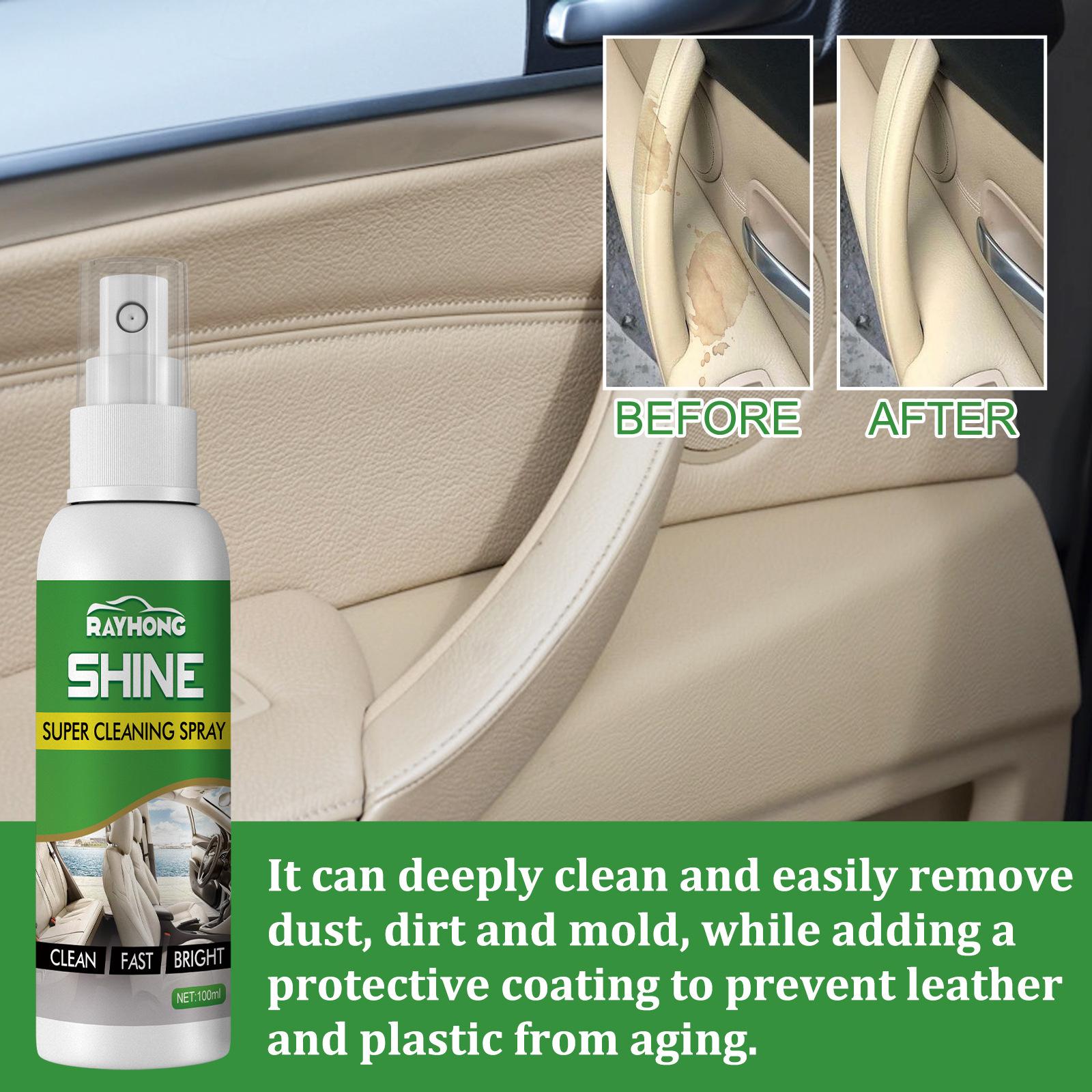 Cleaning Spray 100ml Tool Car Interior Foam Cleaner for PU Leather Seat