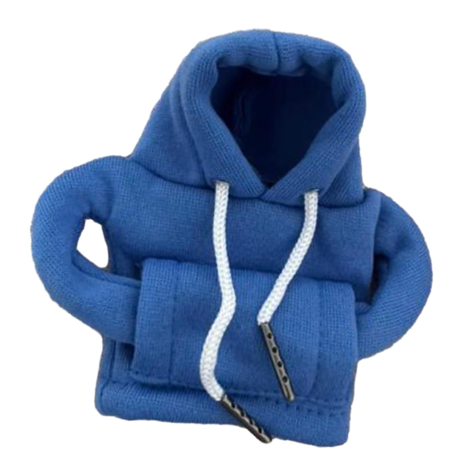 Auto Gear Shifter Knob Cover Hoodie Sweatshirt Cloth Winter Warm Knob Hoodie Blue