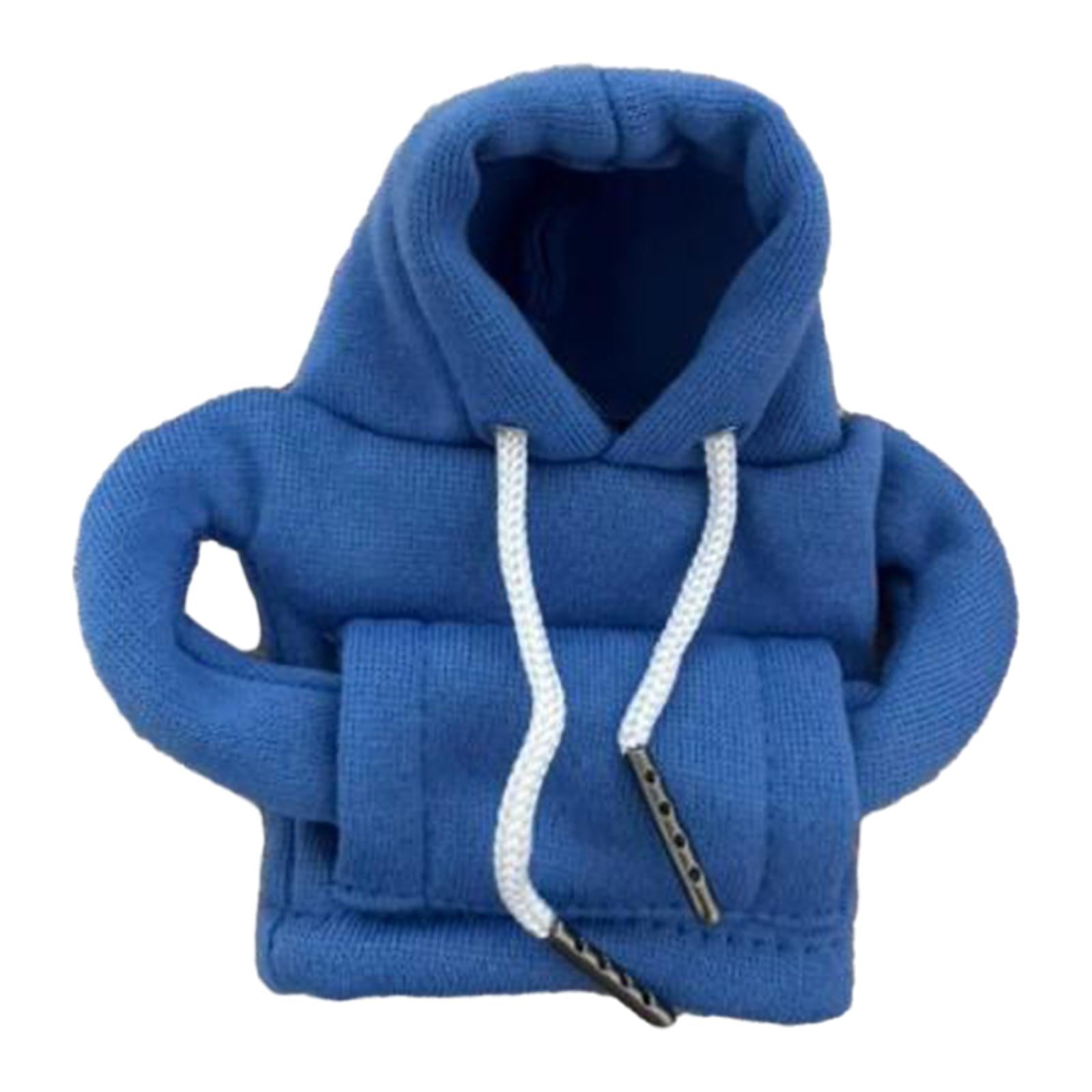 Auto Gear Shifter Knob Cover Hoodie Sweatshirt Cloth Winter Warm Knob Hoodie Blue
