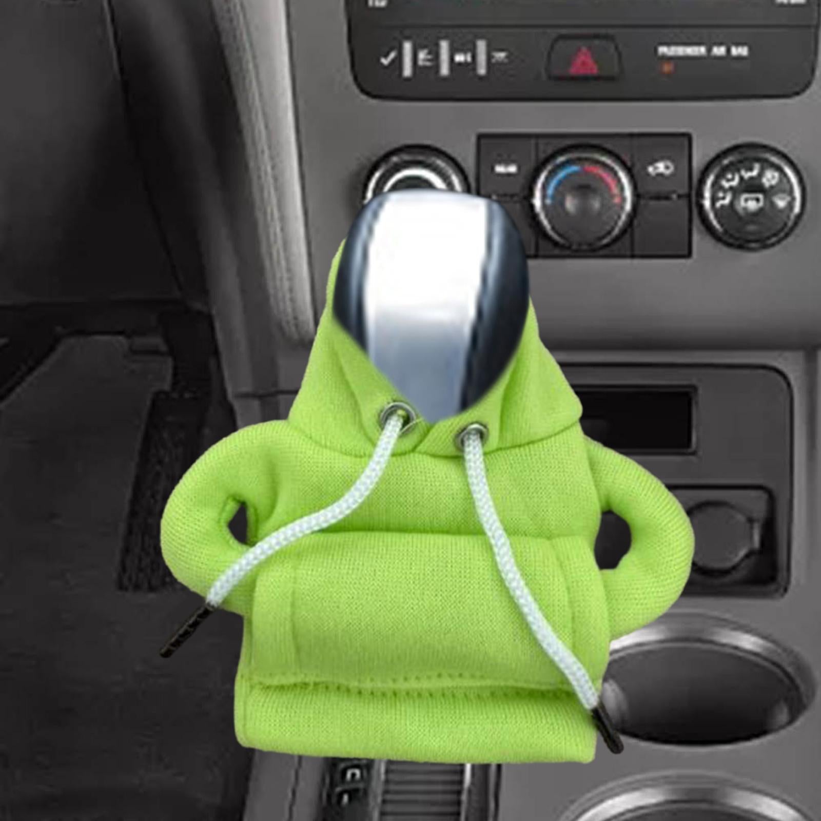 Auto Gear Shifter Knob Cover Hoodie Sweatshirt Cloth Winter Warm Knob Hoodie Green