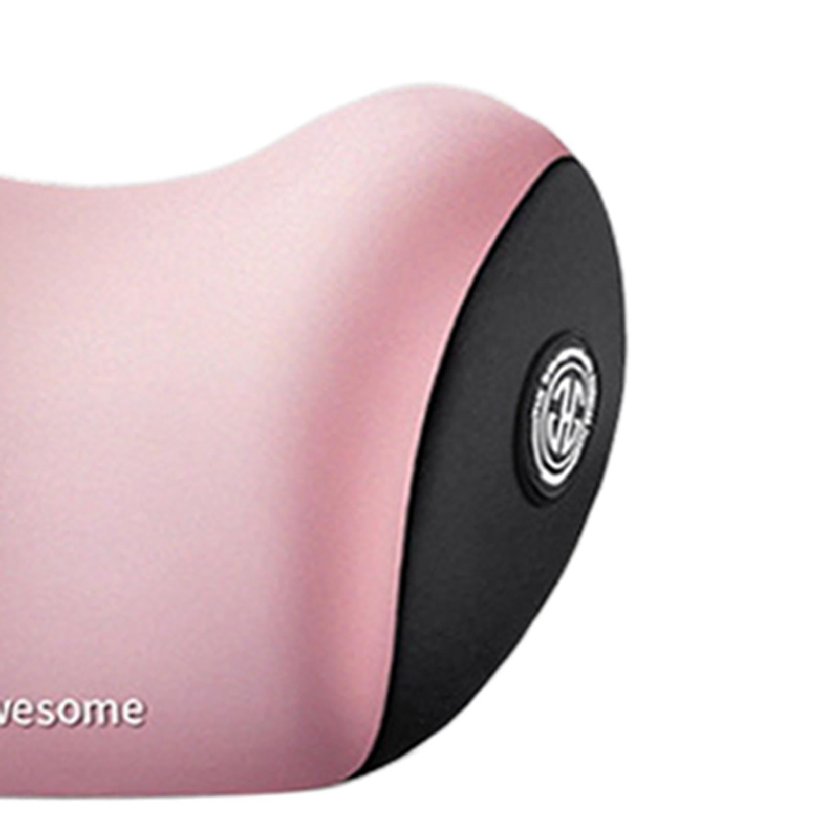 Car Neck Support Pillow and Waist Back Pillow Set for Neck Back Sturdy Pink
