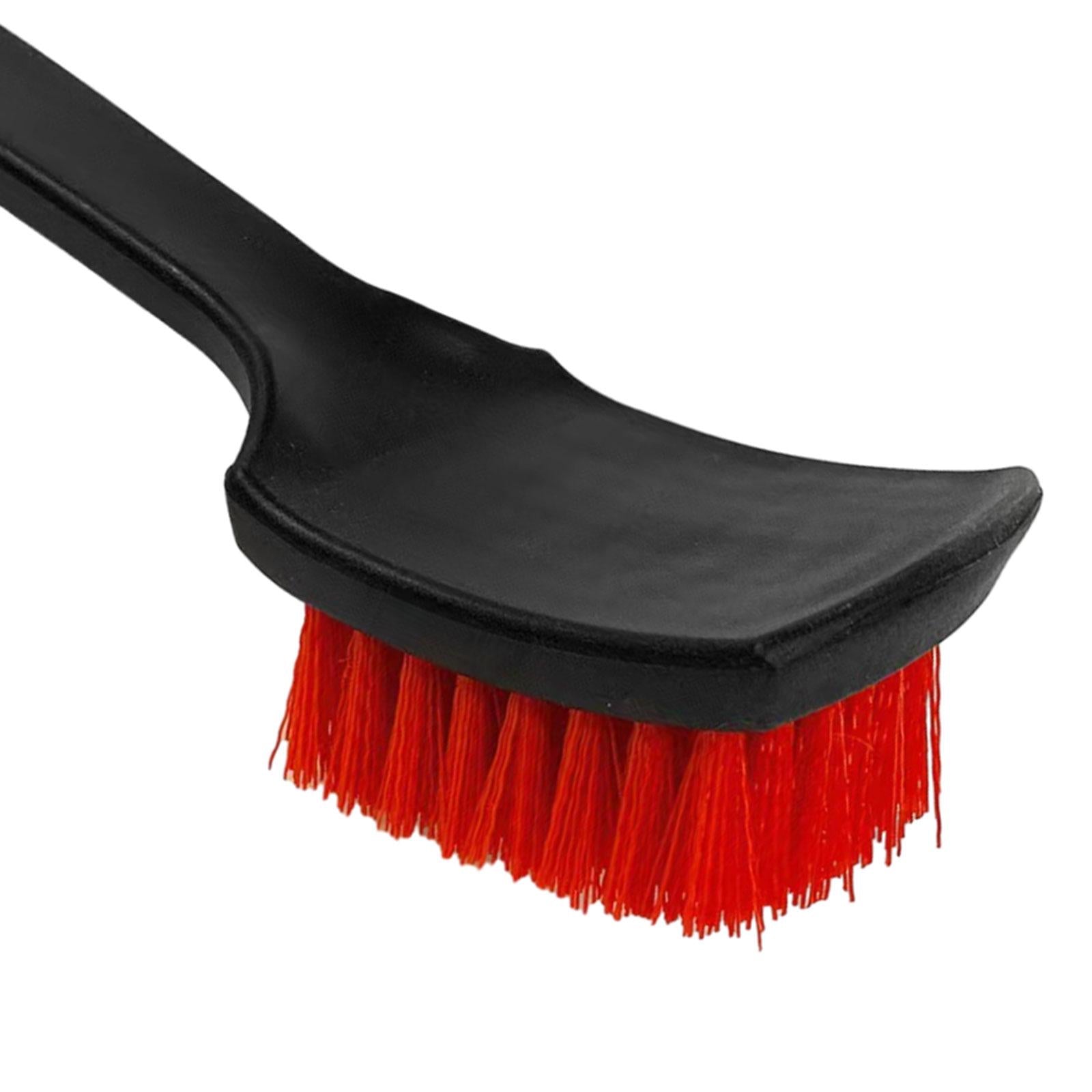 Car Tire Brush Wheel Cleaning Brush for Cleaning Carpets Auto Detailing Red