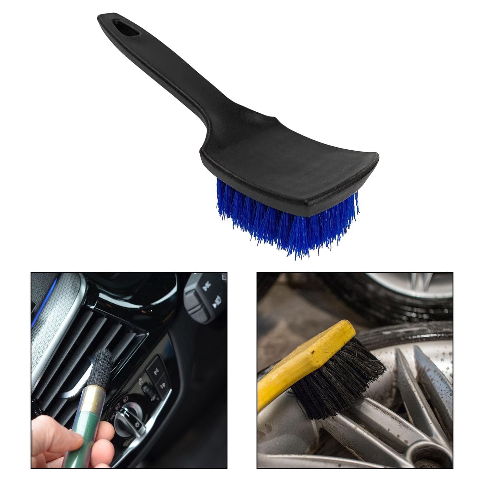 Car Tire Brush Wheel Cleaning Brush for Cleaning Carpets Auto Detailing Blue