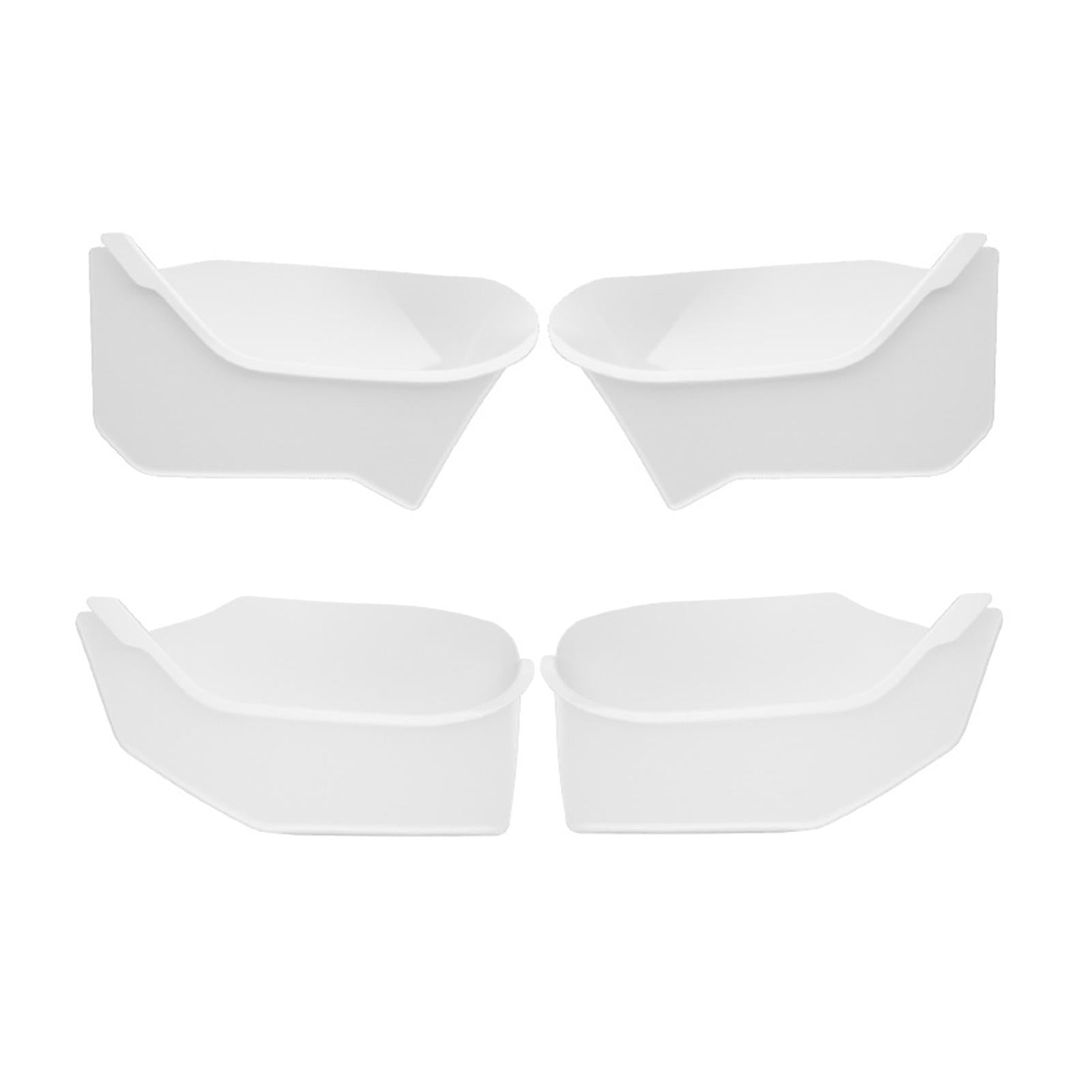 Set of 4 Door Side Tray Organizer Accessory for Tesla Model Y 2020-2023 White