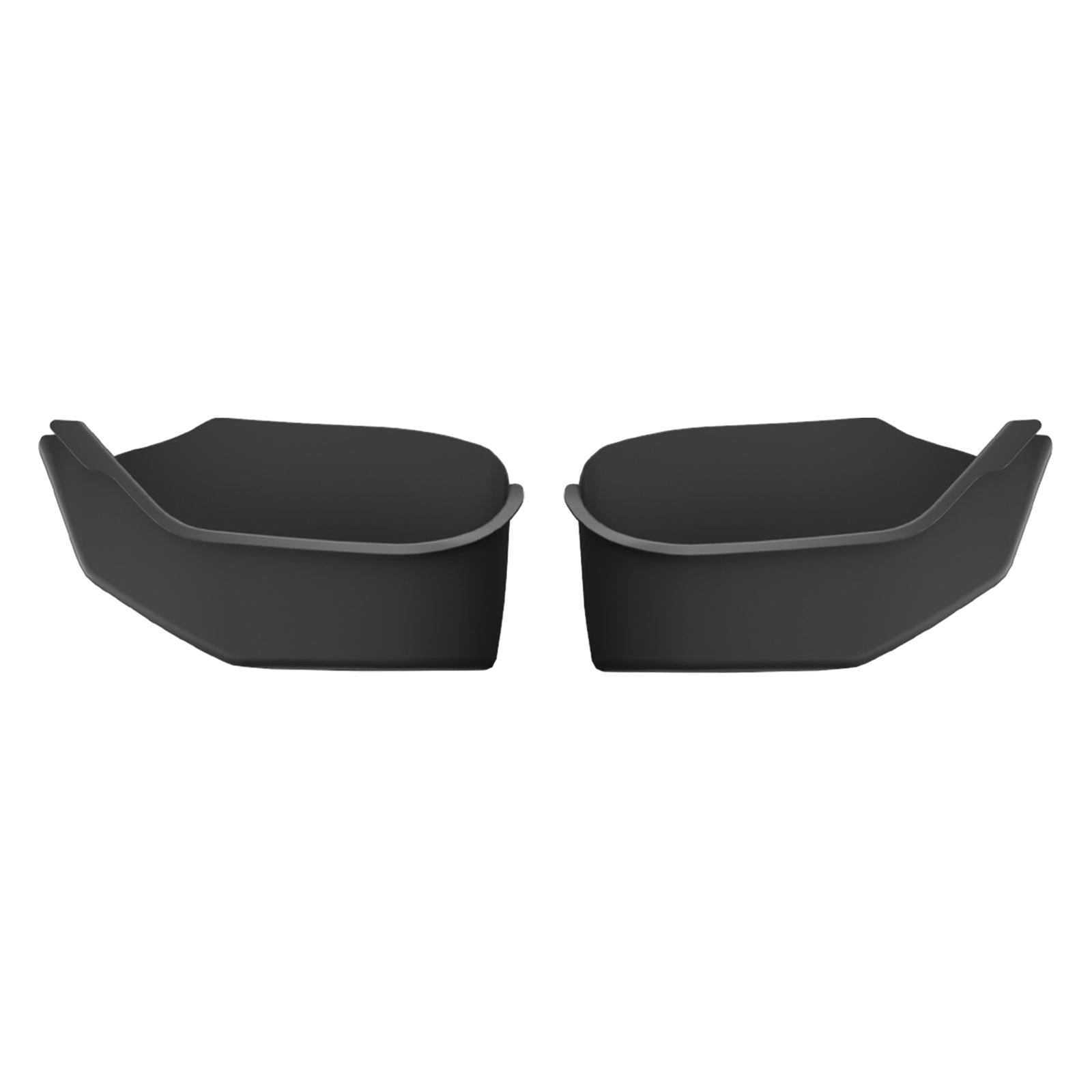 2 Pieces Door Side Storage Tray Box for Tesla Model Y 2020-2023 Durable Black Rear