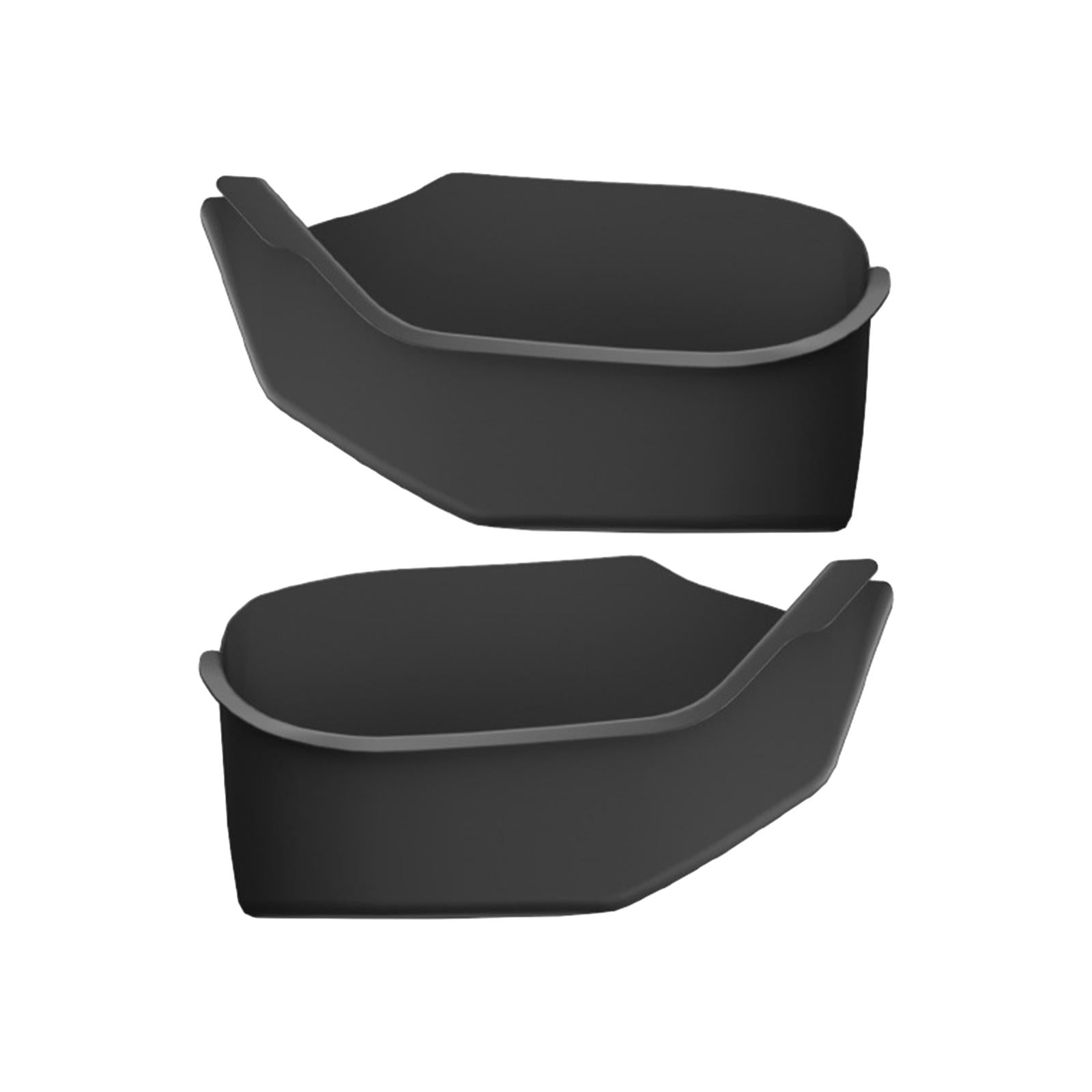 2 Pieces Door Side Storage Tray Box for Tesla Model Y 2020-2023 Durable Black Rear