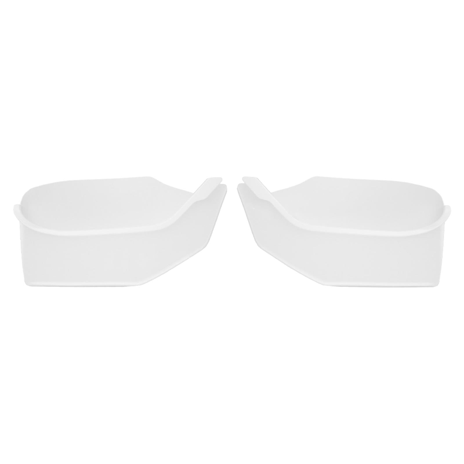 2 Pieces Door Side Storage Tray Box for Tesla Model Y 2020-2023 Durable White Rear