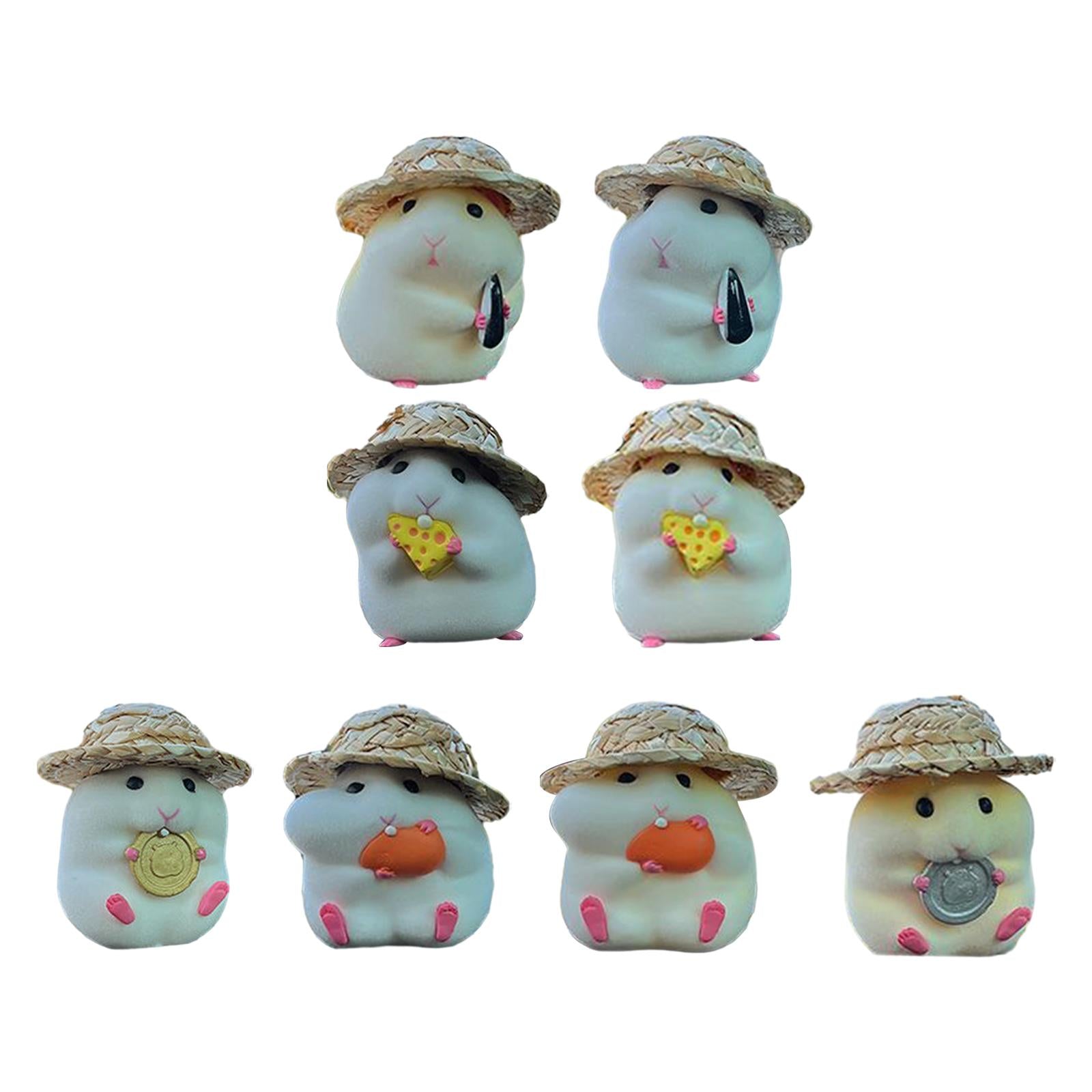 Funny Car Dashboard Decoration Hamster Car Interior Decoration Car Ornament Style A