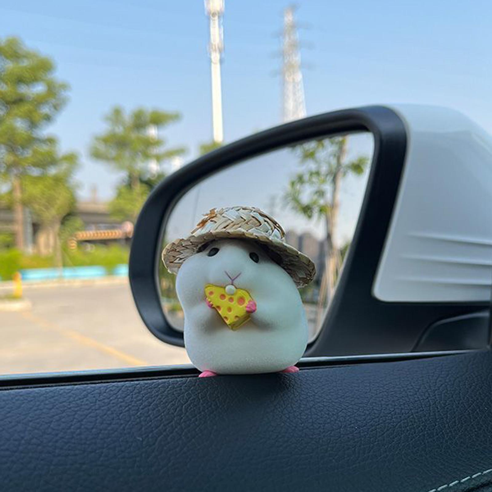 Funny Car Dashboard Decoration Hamster Car Interior Decoration Car Ornament Style C