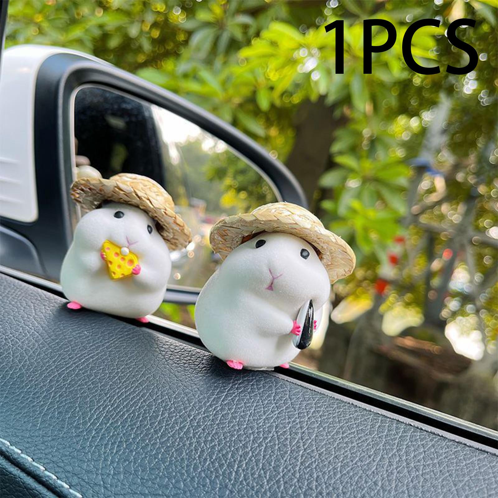 Funny Car Dashboard Decoration Hamster Car Interior Decoration Car Ornament Style C
