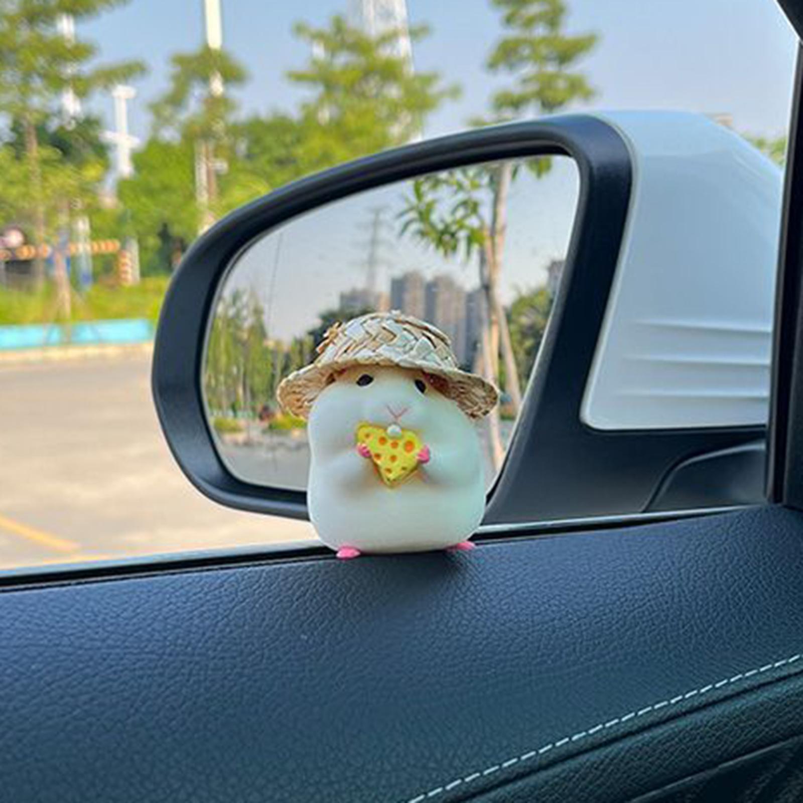 Funny Car Dashboard Decoration Hamster Car Interior Decoration Car Ornament Style D