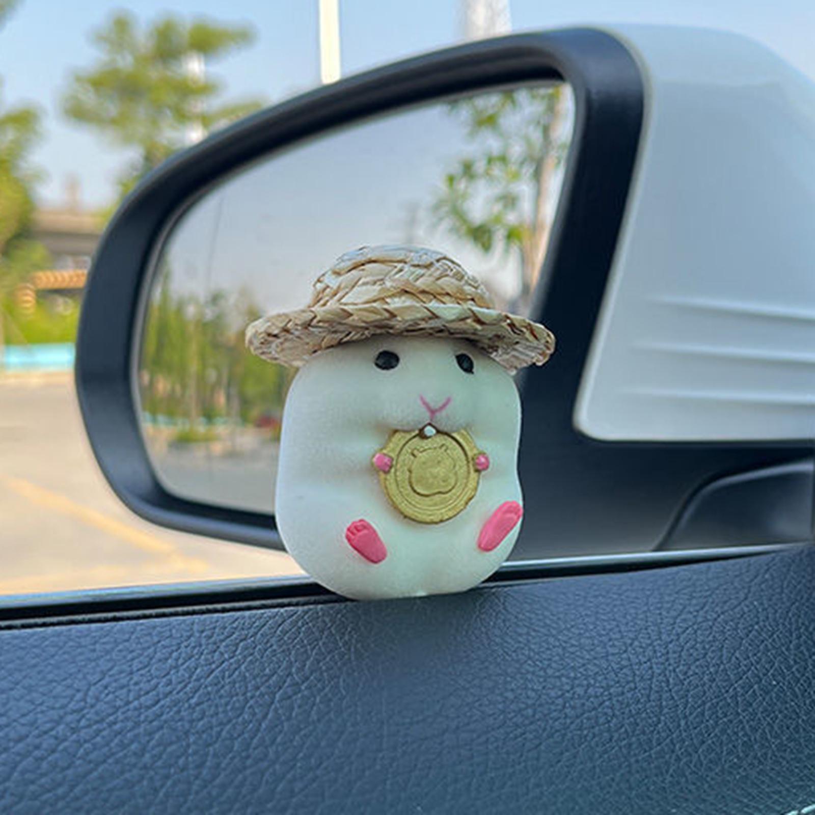 Funny Car Dashboard Decoration Hamster Car Interior Decoration Car Ornament Style E