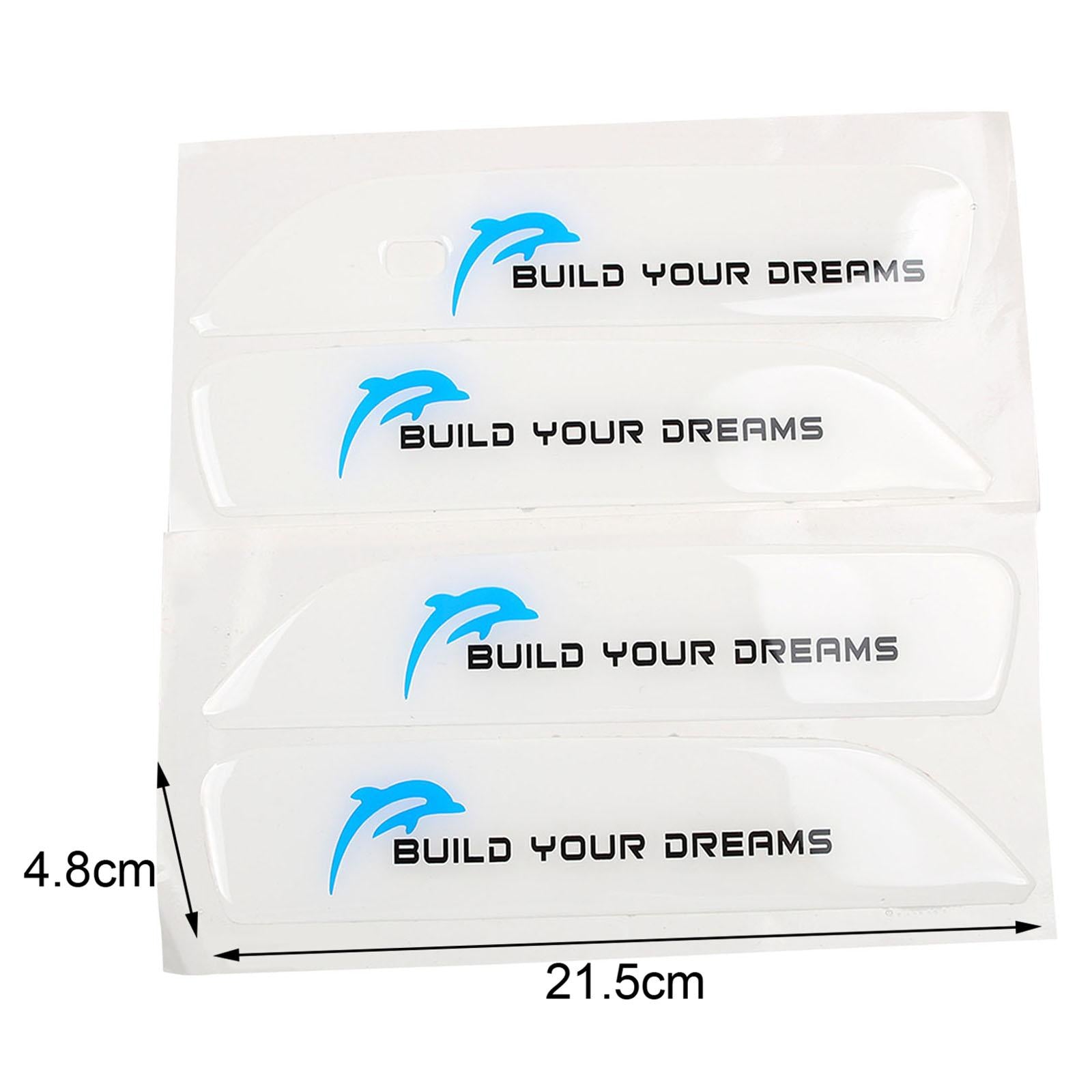 4x Car Door Handle Sticker Car Door Handle Decal Wrap for Byd Practical White