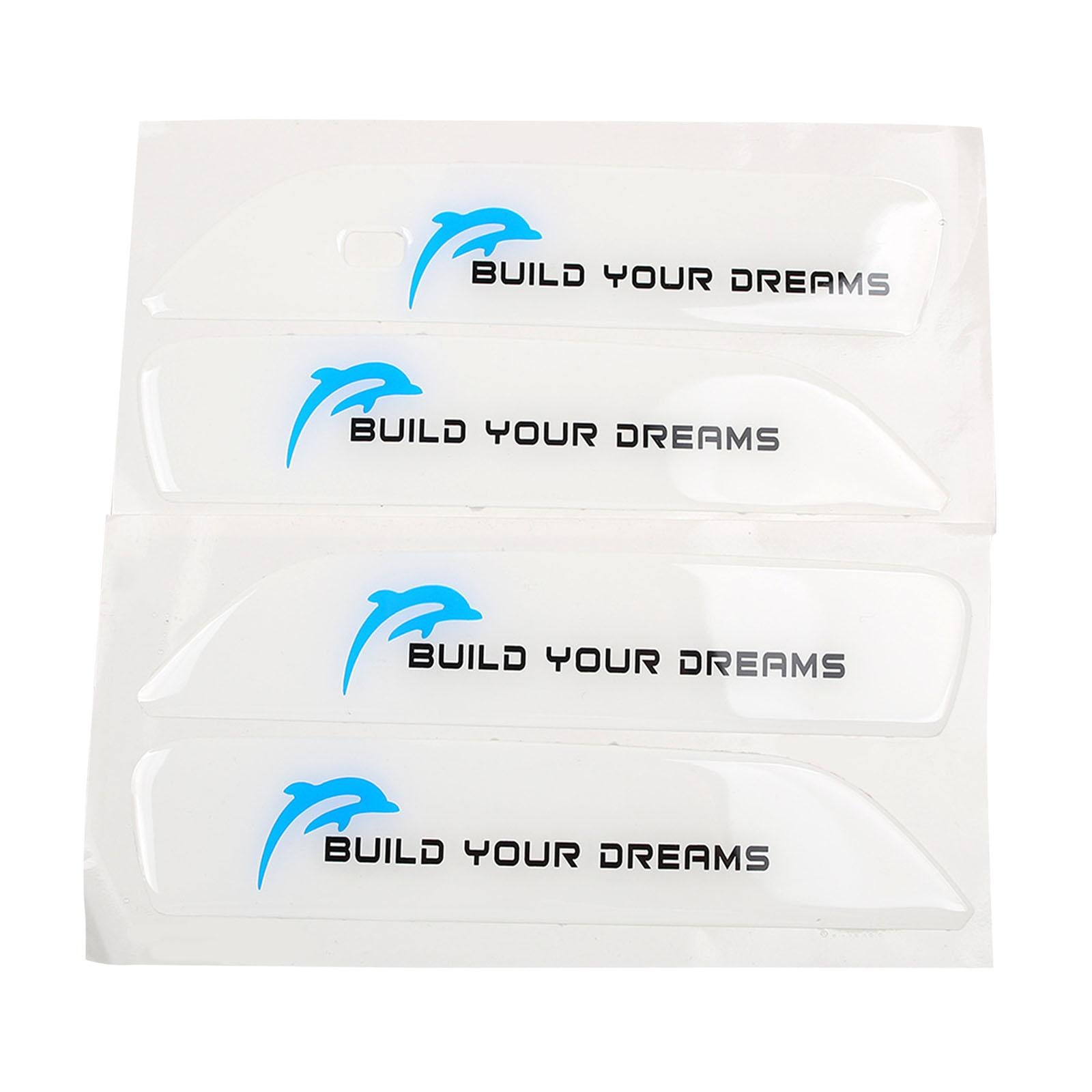 4x Car Door Handle Sticker Car Door Handle Decal Wrap for Byd Practical White