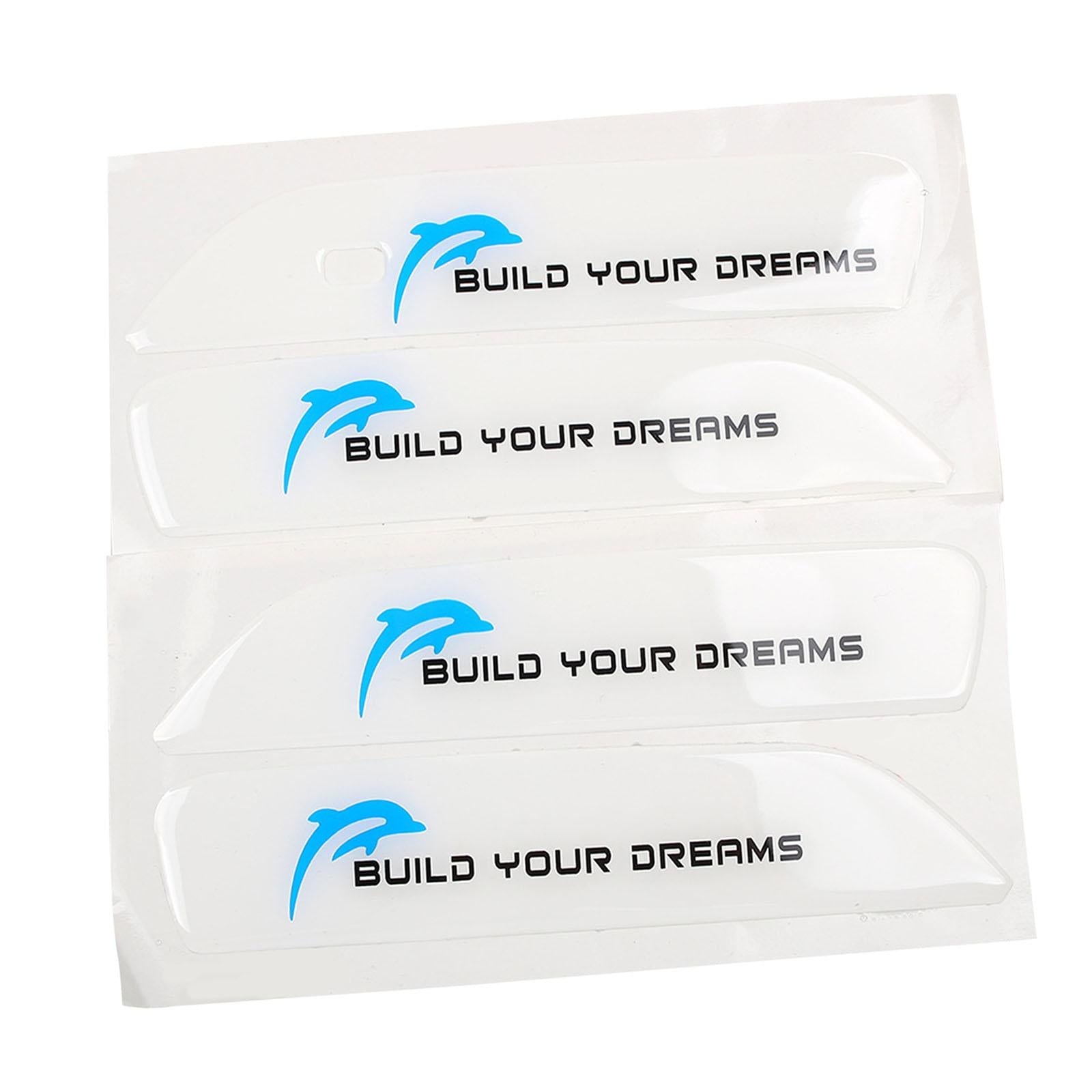 4x Car Door Handle Sticker Car Door Handle Decal Wrap for Byd Practical White