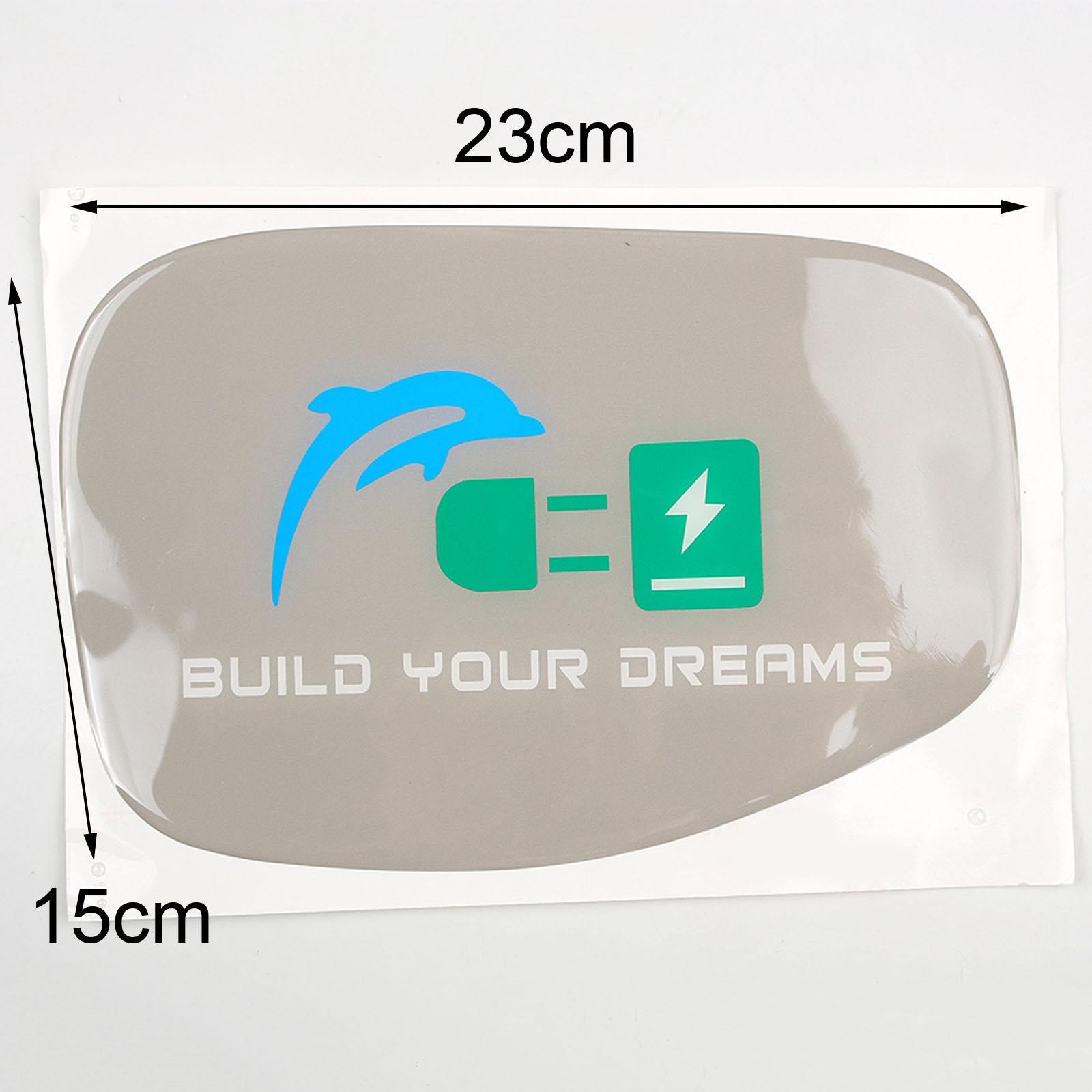 Fuel Tank Cover Sticker Charging Port Cover for Byd Premium Replacement Gray