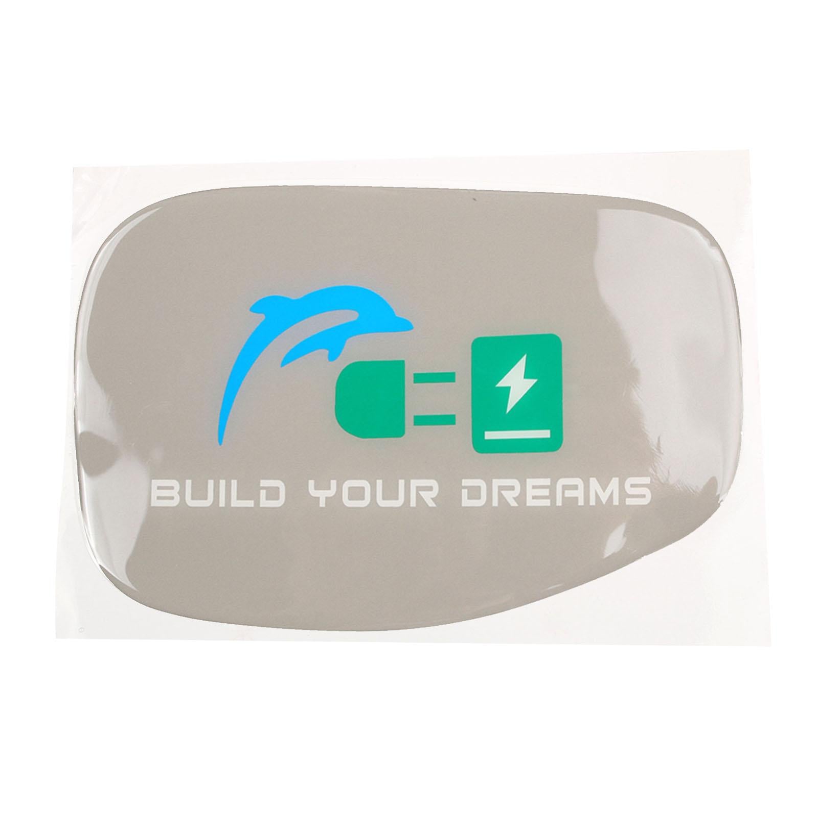 Fuel Tank Cover Sticker Charging Port Cover for Byd Premium Replacement Gray