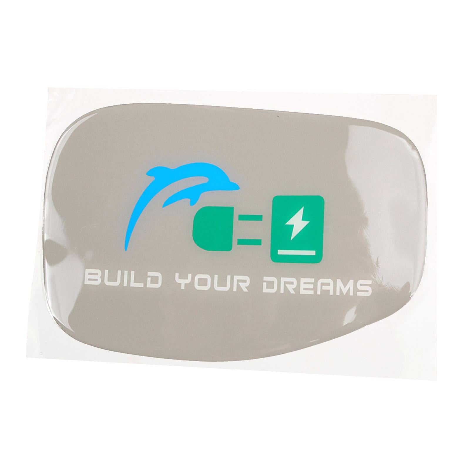 Fuel Tank Cover Sticker Charging Port Cover for Byd Premium Replacement Gray