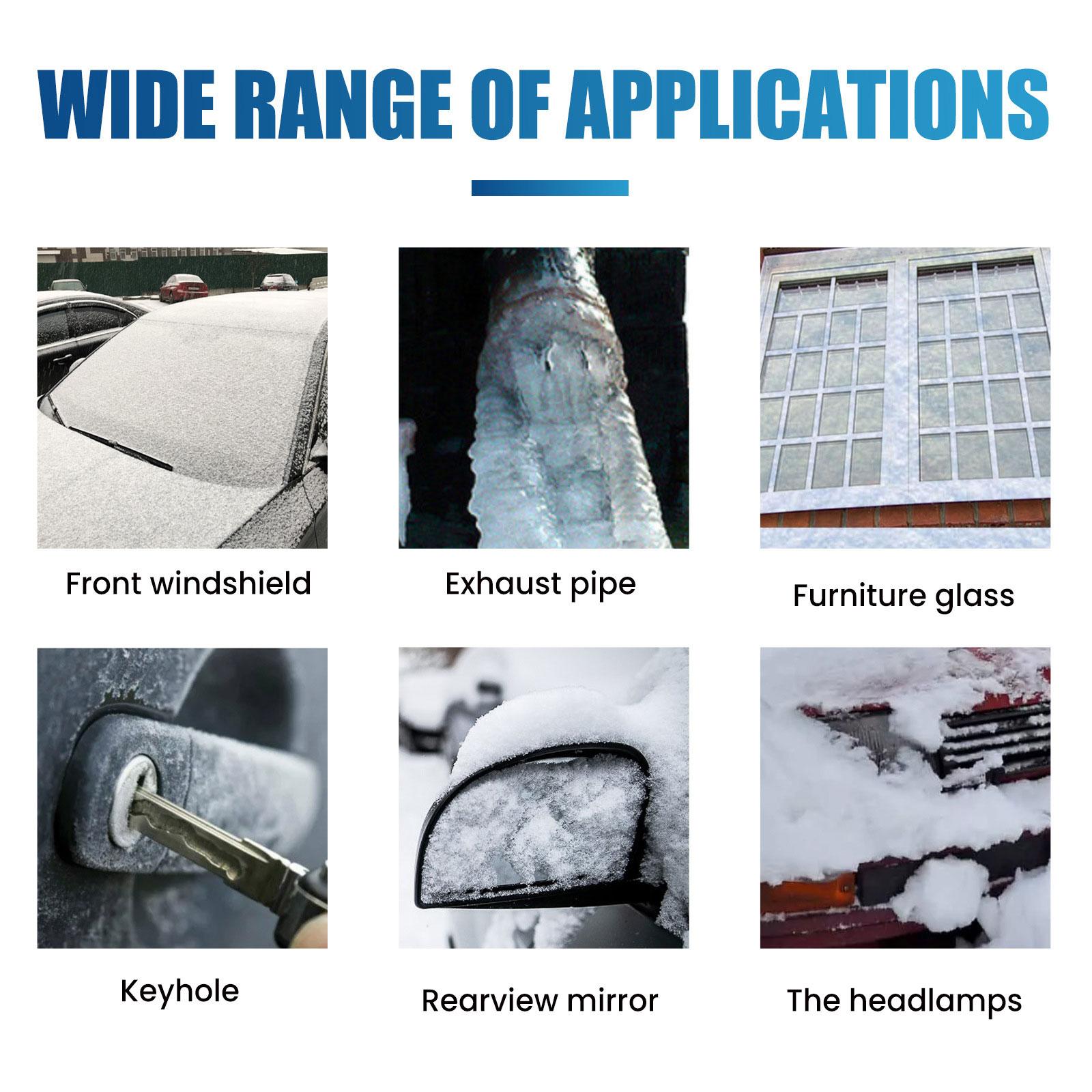 Car Windshield Deicer Easy to Use 60ml for Rvs Furniture Glass