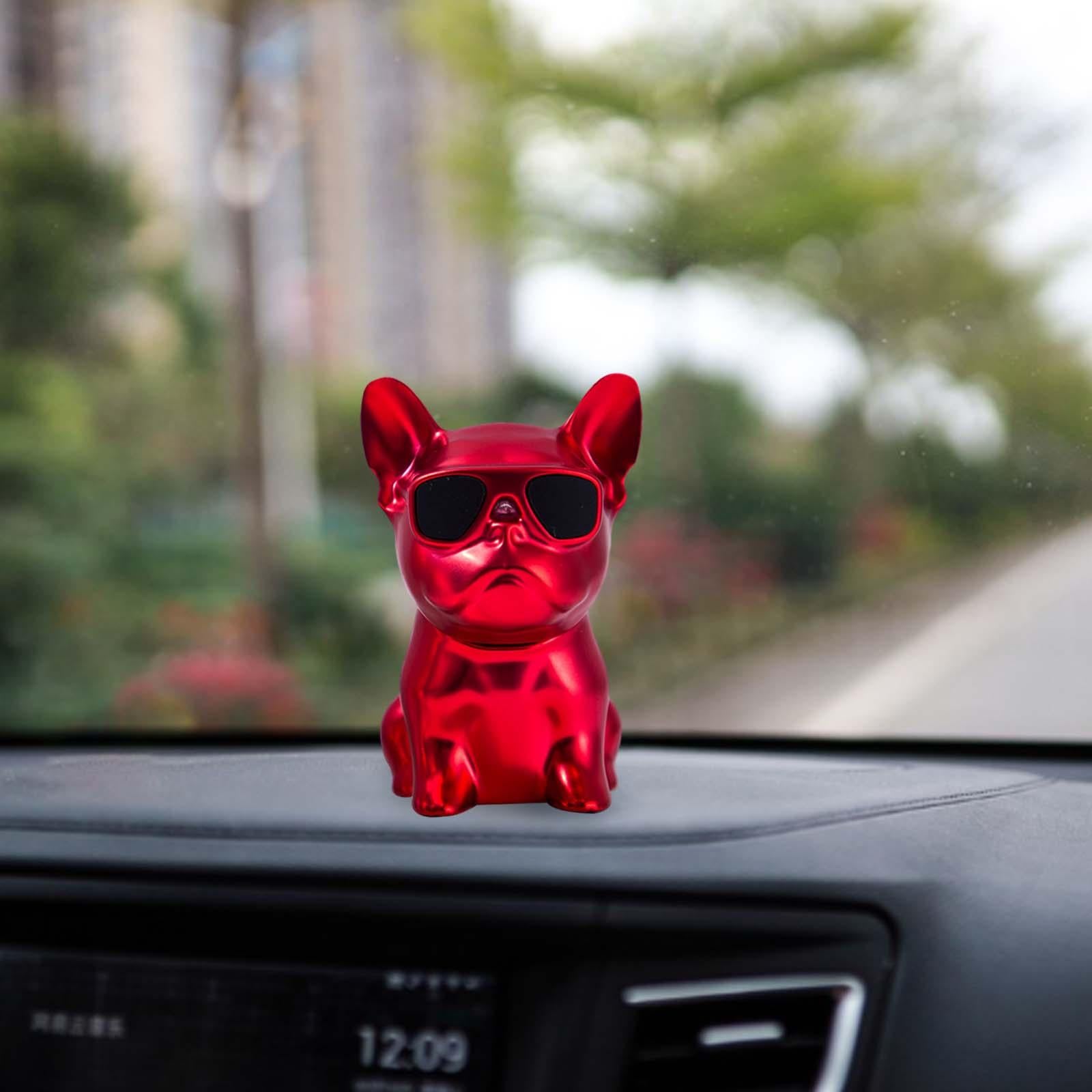 Cute Animal Car Dashboard Decoration Funny Home Decoration Shaking Ornament Matt red