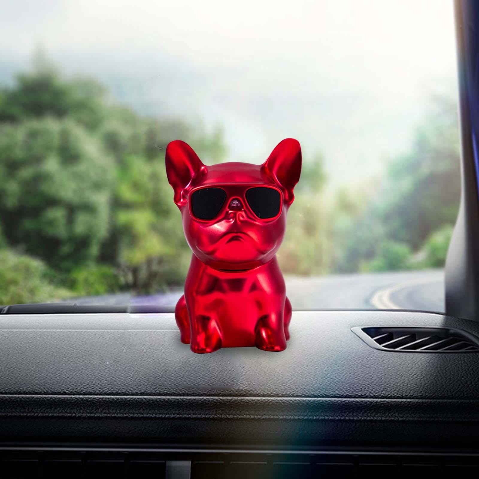 Cute Animal Car Dashboard Decoration Funny Home Decoration Shaking Ornament Matt red