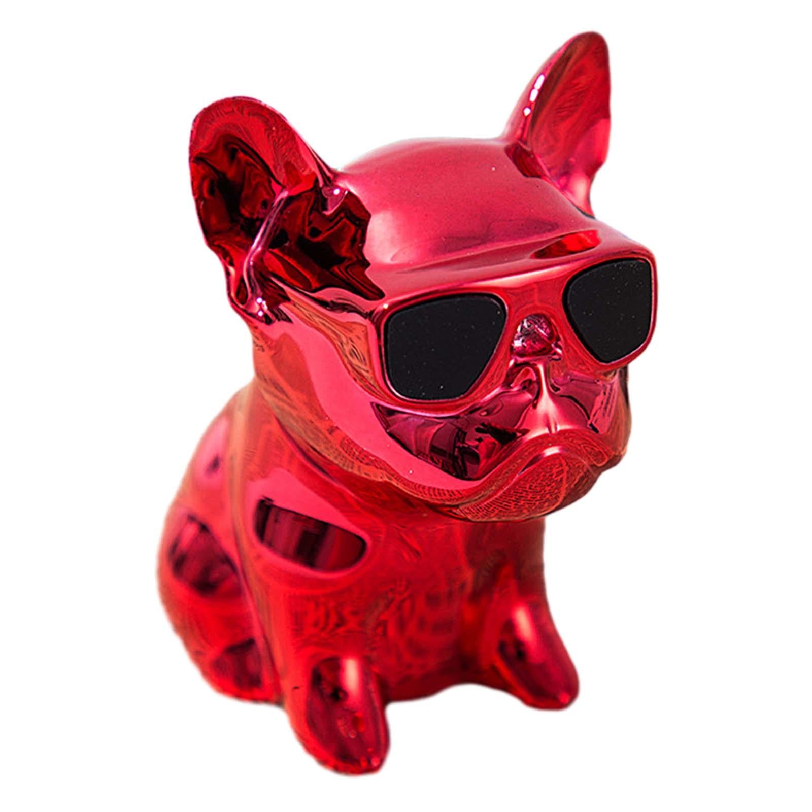 Cute Animal Car Dashboard Decoration Funny Home Decoration Shaking Ornament Bright red