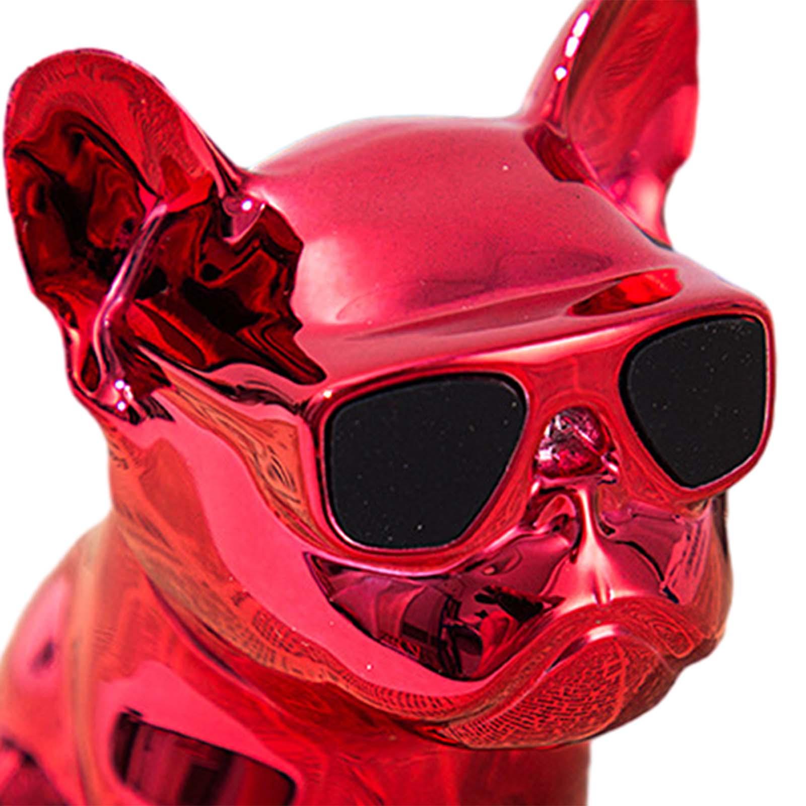 Cute Animal Car Dashboard Decoration Funny Home Decoration Shaking Ornament Bright red