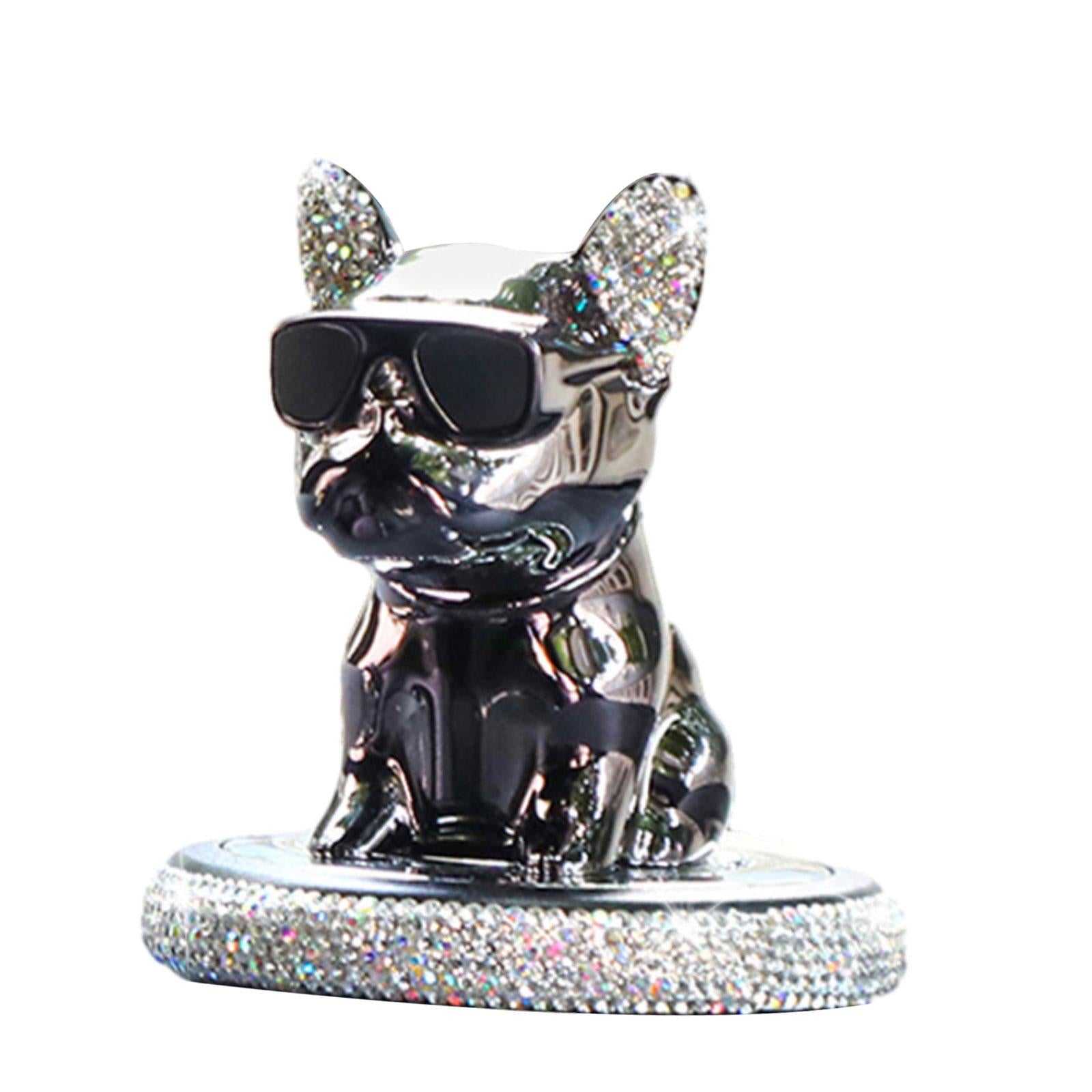 Car Aroma Ornaments Simulation Shaking Head Dog Decor for Car Dashboard Cologne Fragrance