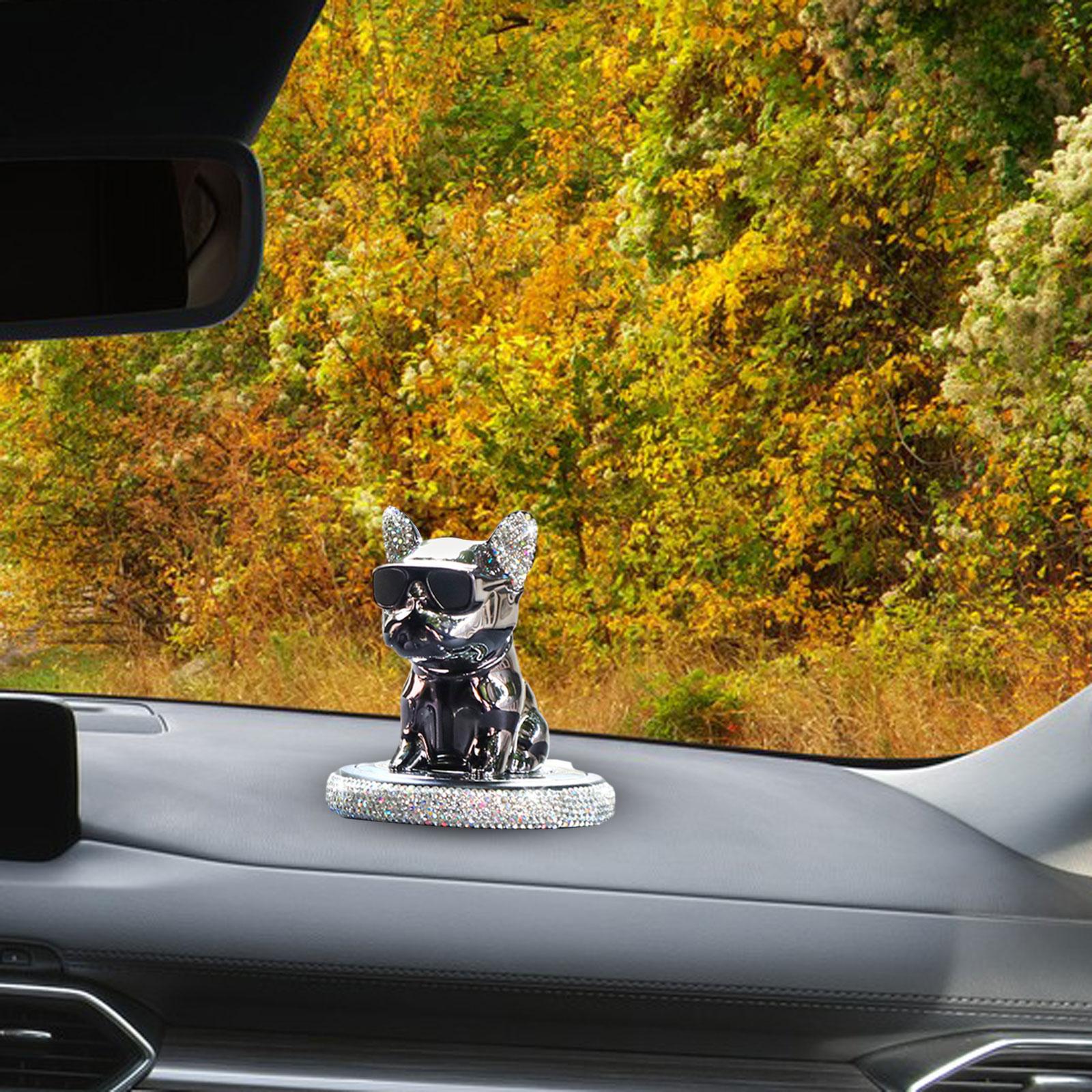Car Aroma Ornaments Simulation Shaking Head Dog Decor for Car Dashboard Cologne Fragrance