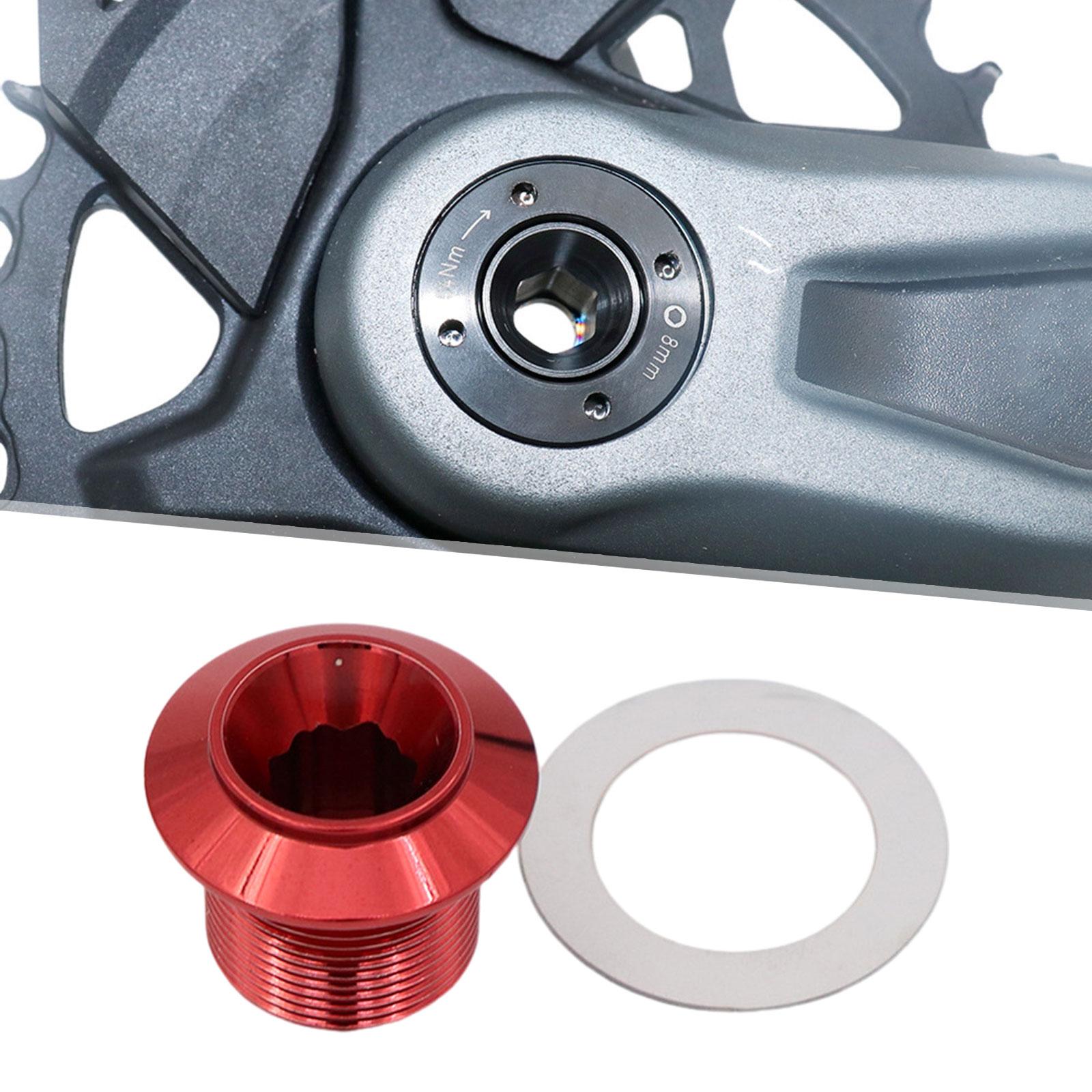 Crankset Screw Precise Size Lightweight Metal Durable Crank Arm Fixing Screw Red Internal
