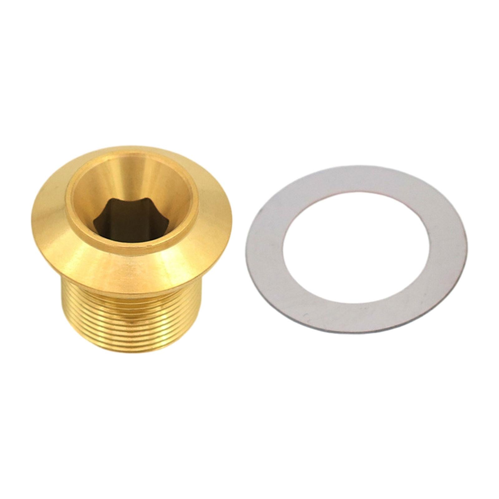 Crankset Screw Precise Size Lightweight Metal Durable Crank Arm Fixing Screw Golden Internal