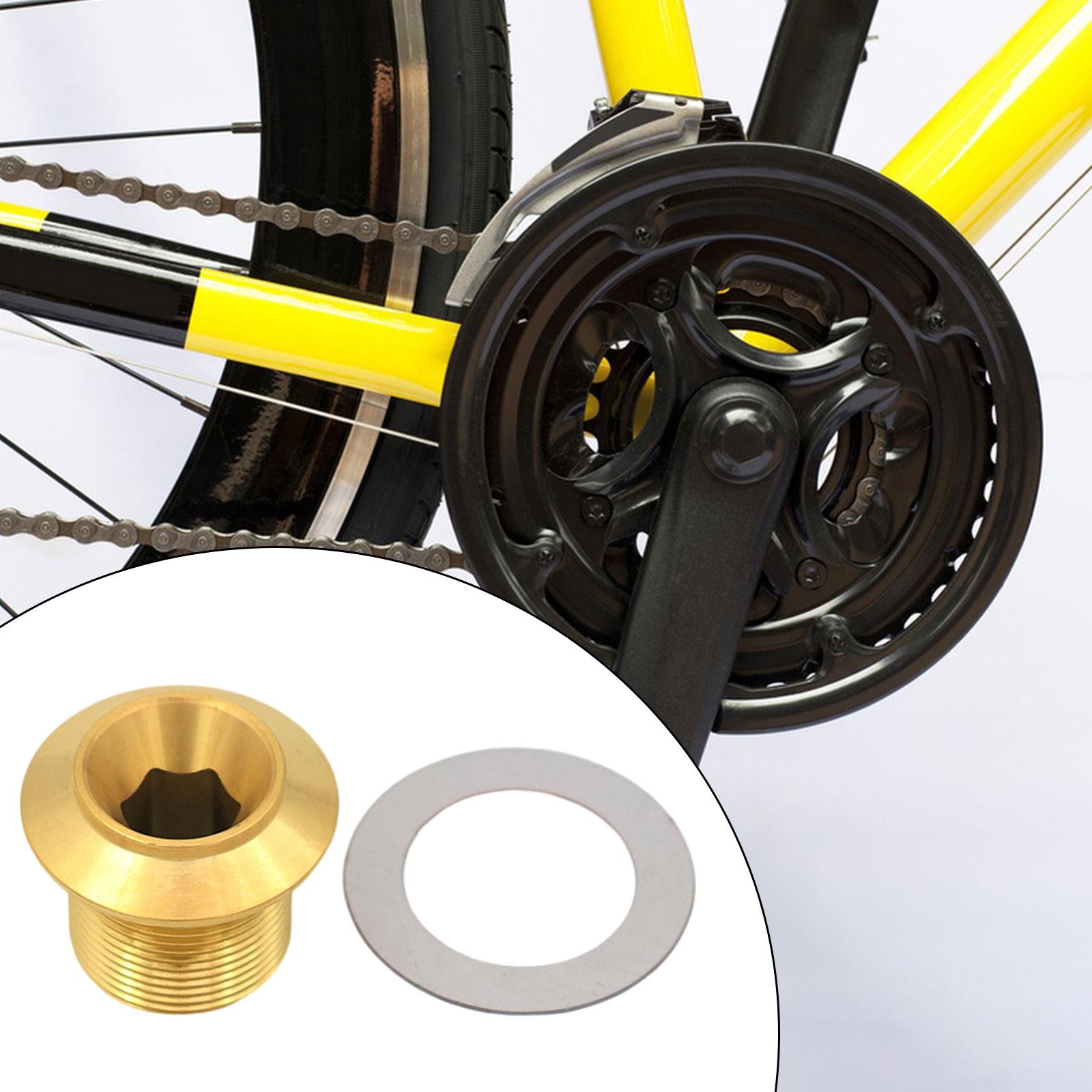 Crankset Screw Precise Size Lightweight Metal Durable Crank Arm Fixing Screw Golden Internal