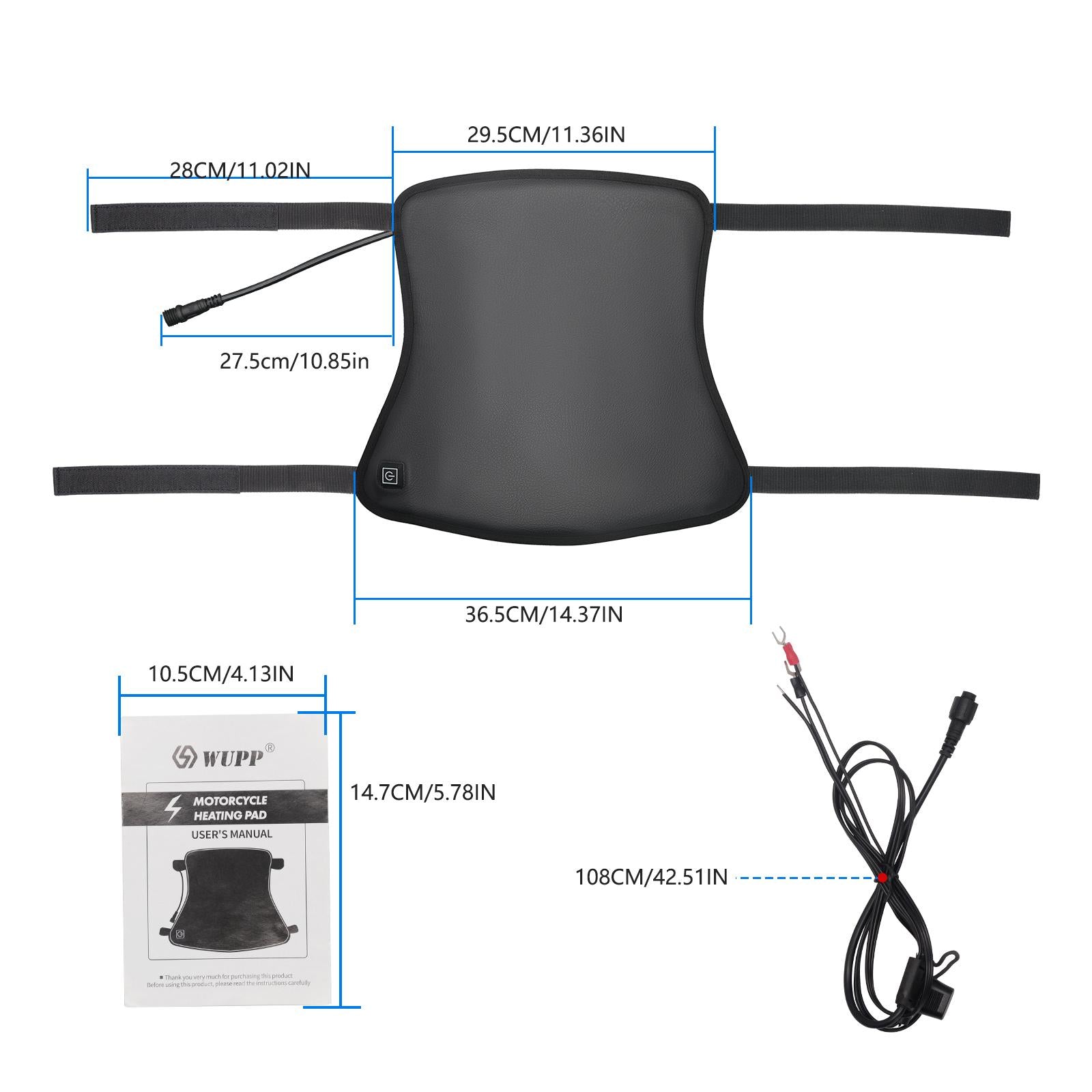 Motorcycle Electric Heated Cushion Keep Warm Intelligent Heating Seat Warmer