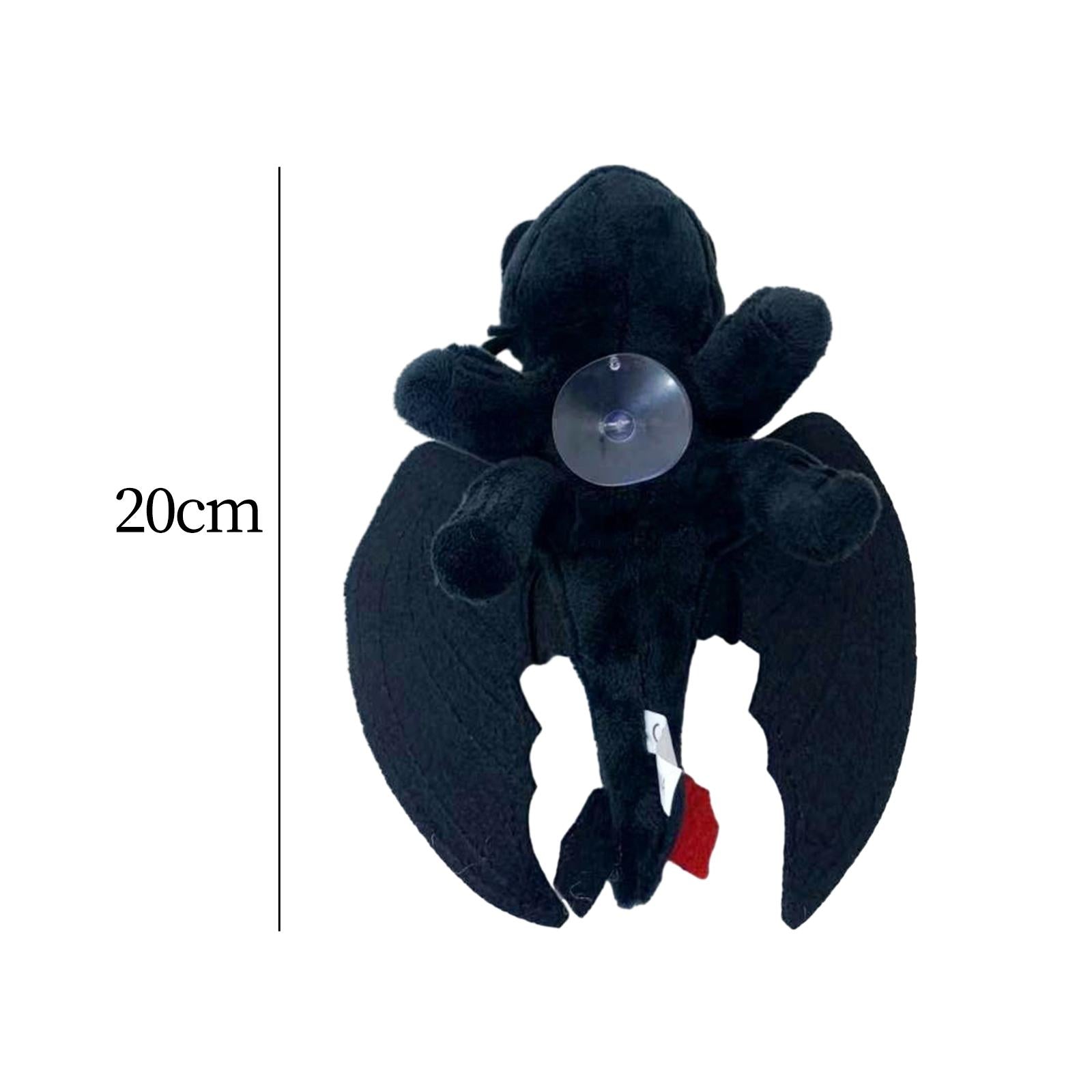 2xElectric Car Decoration Funny Helmet Accessory Professional Plush Decoration 20cm Helmet Suction Cup