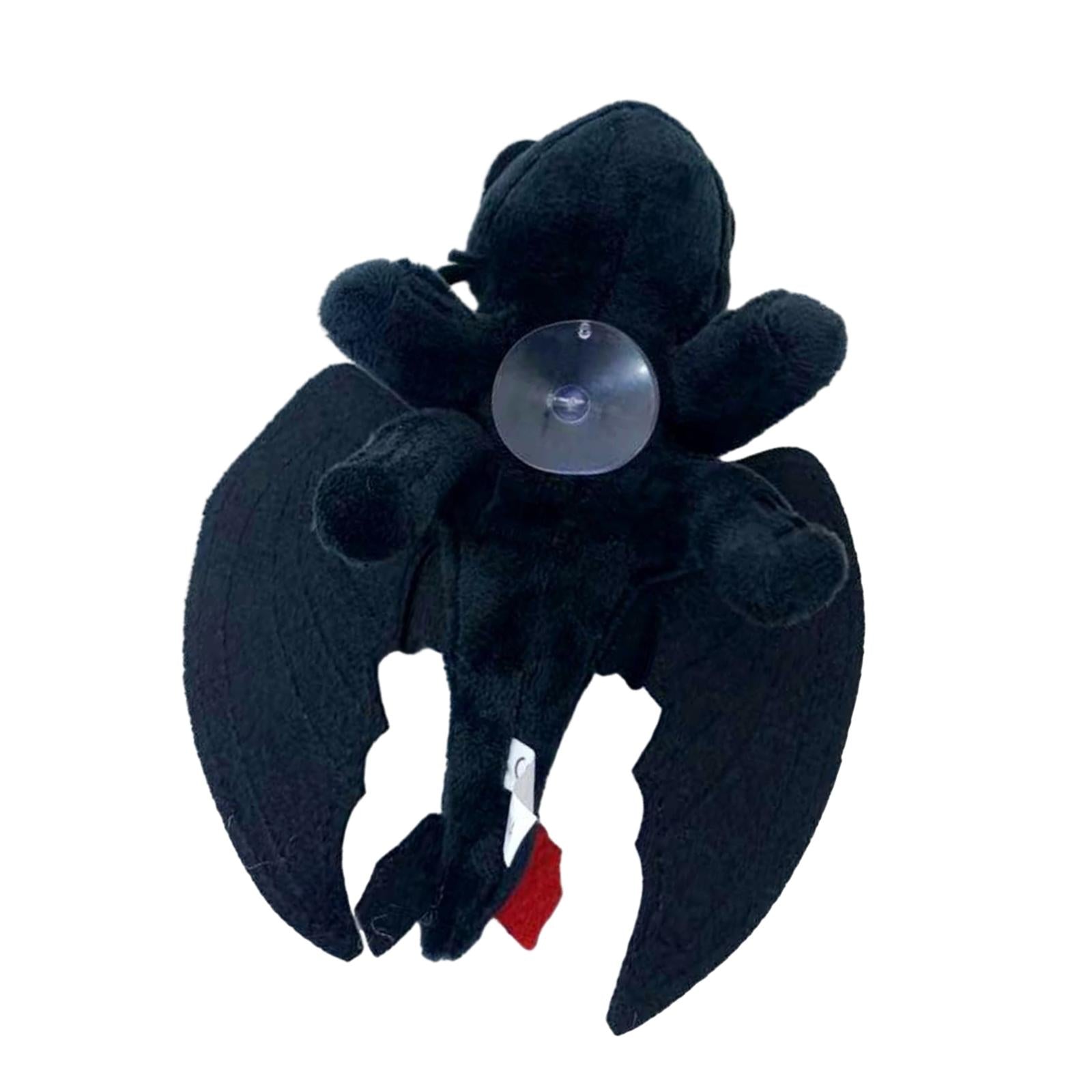 2xElectric Car Decoration Funny Helmet Accessory Professional Plush Decoration 20cm Helmet Suction Cup