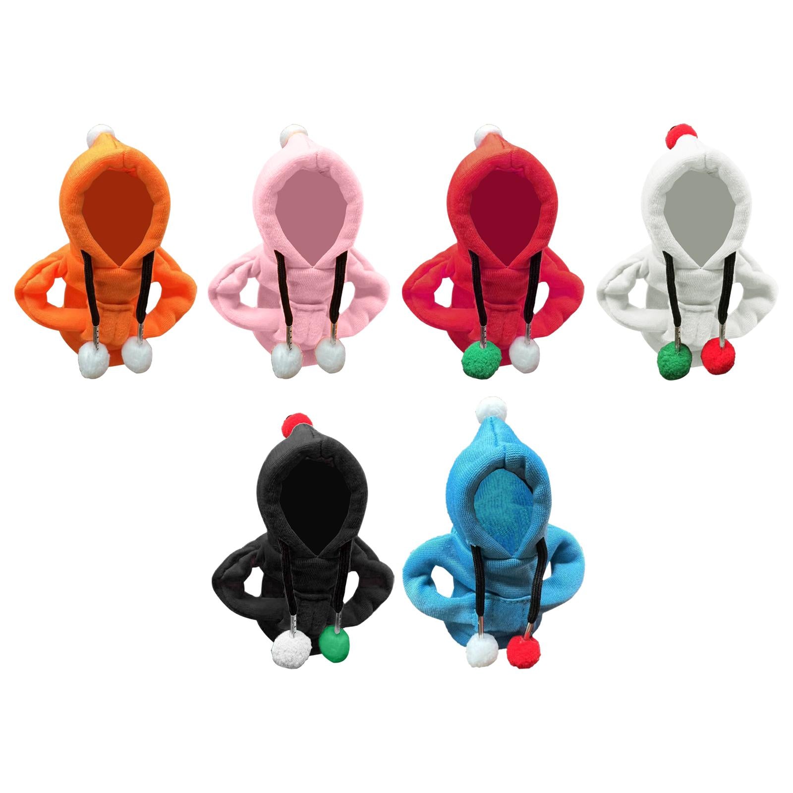 Car Shifter Knob Cover Hoodie Sweatshirt Universal Knob Gear Stick Protector Orange