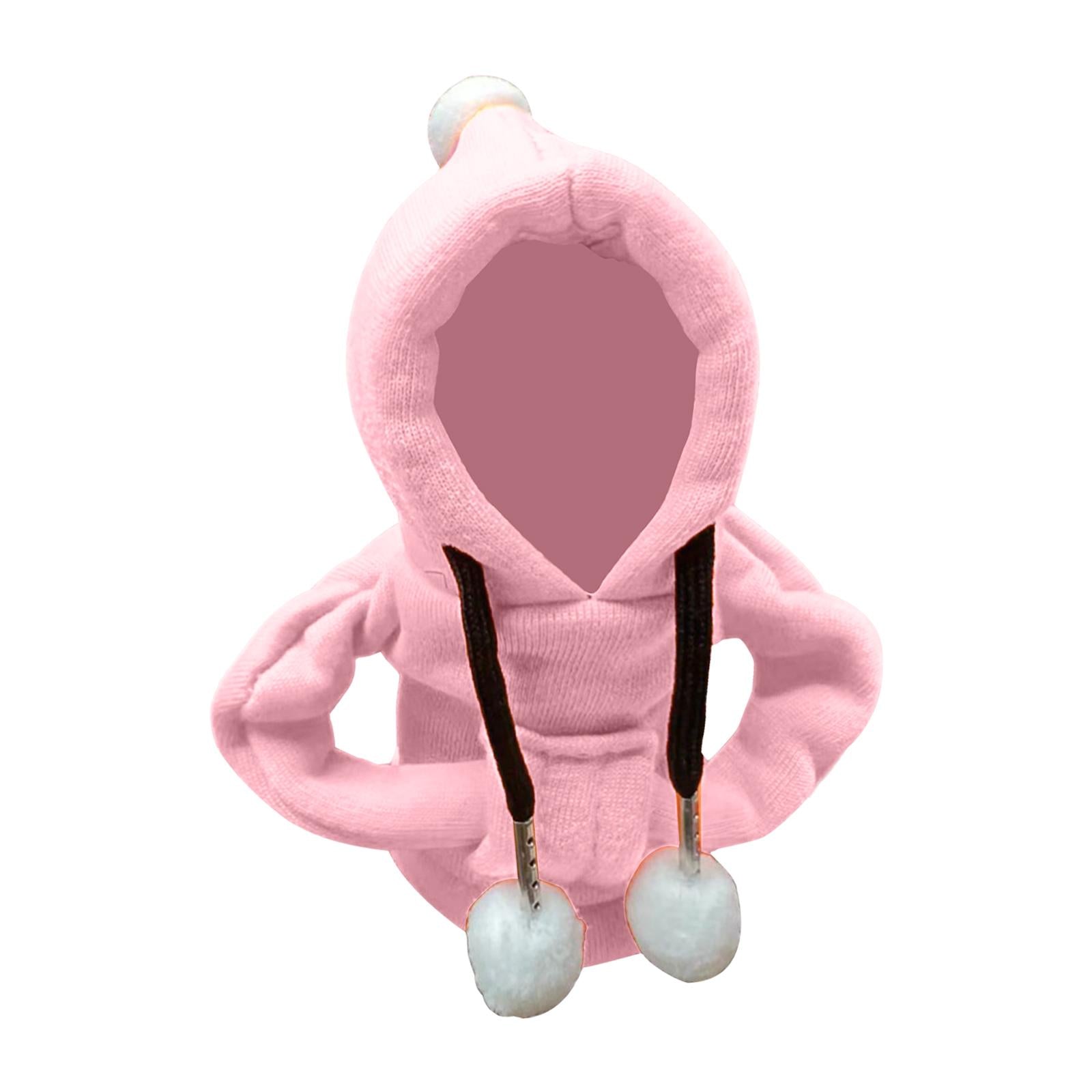 Car Shifter Knob Cover Hoodie Sweatshirt Universal Knob Gear Stick Protector Pink