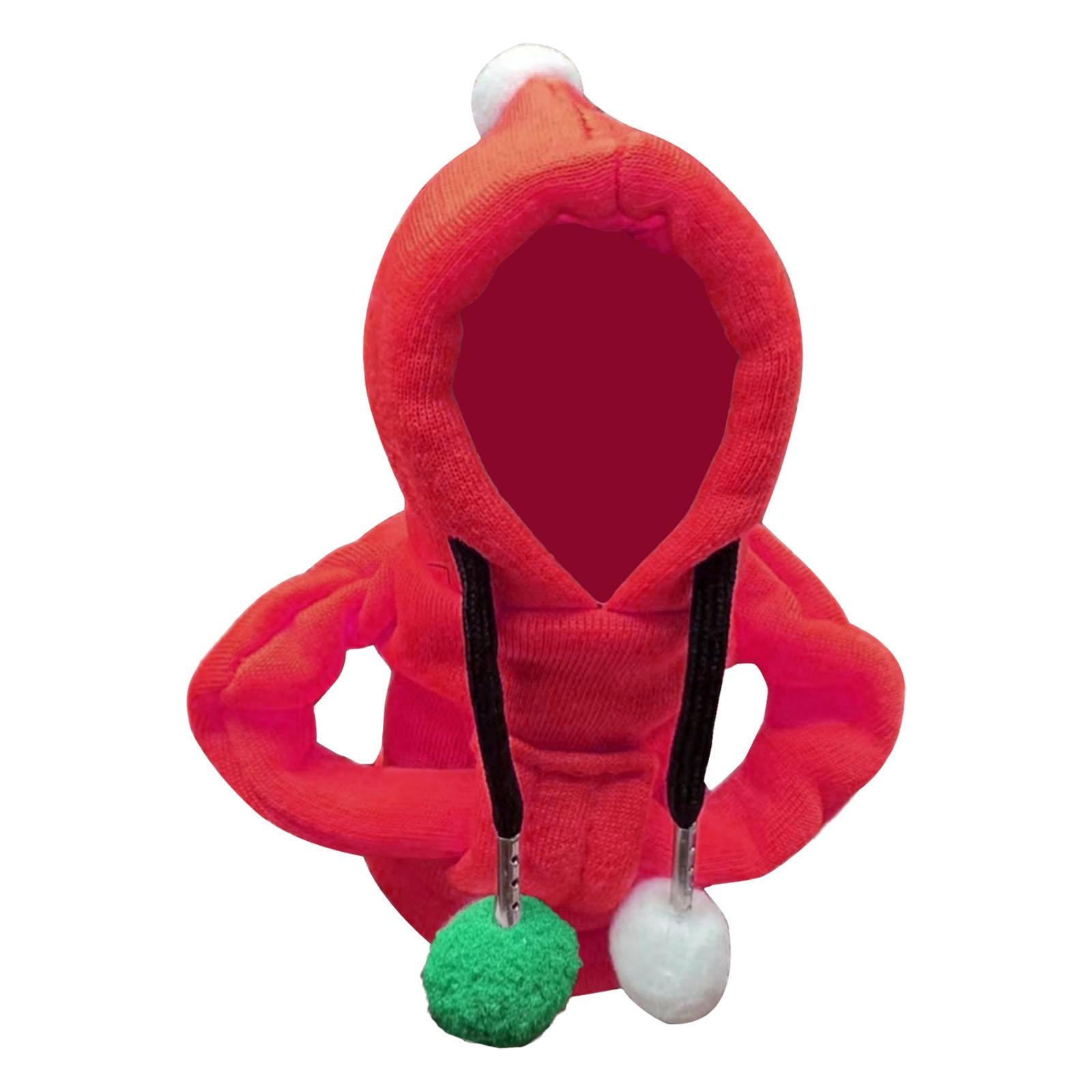 Car Shifter Knob Cover Hoodie Sweatshirt Universal Knob Gear Stick Protector Red