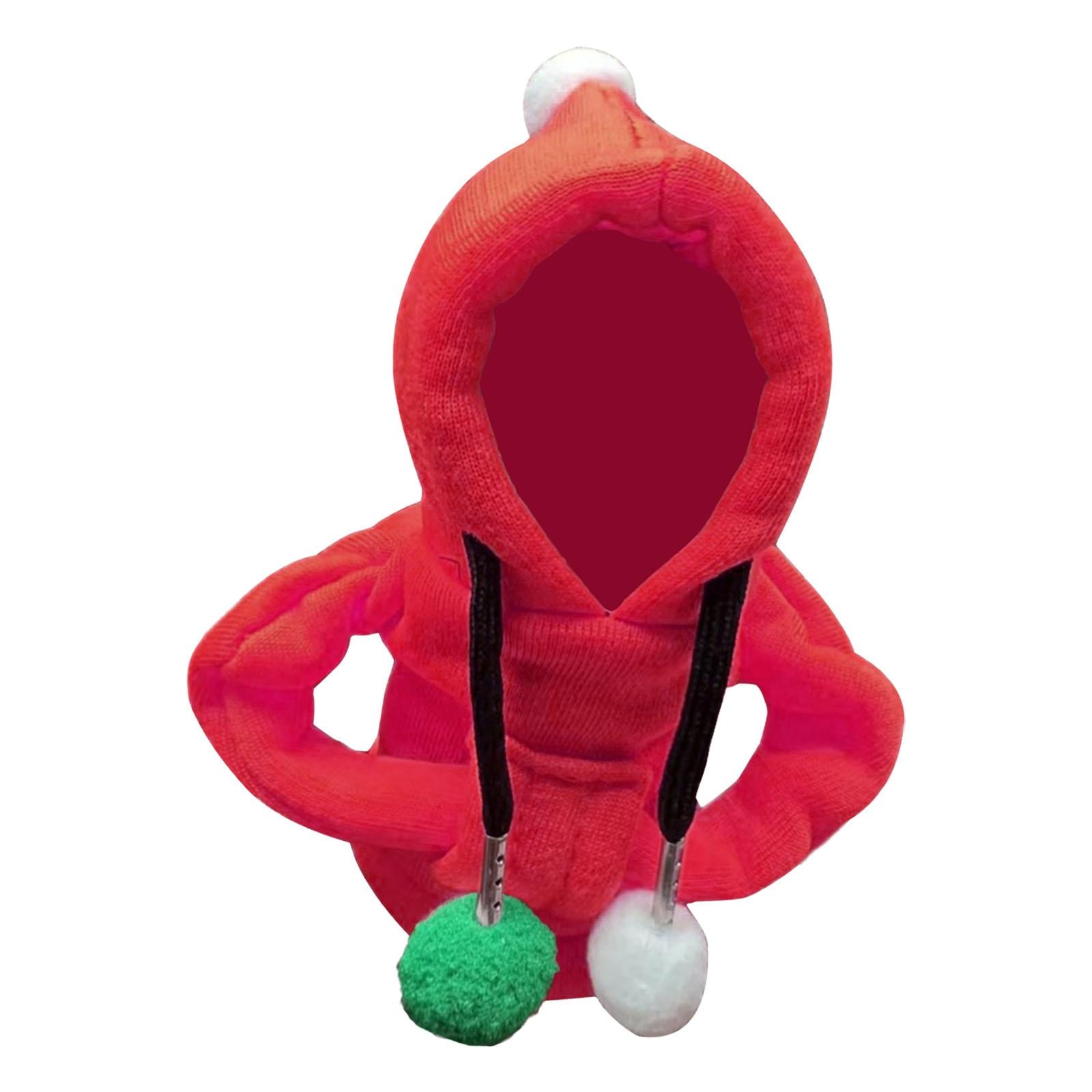 Car Shifter Knob Cover Hoodie Sweatshirt Universal Knob Gear Stick Protector Red