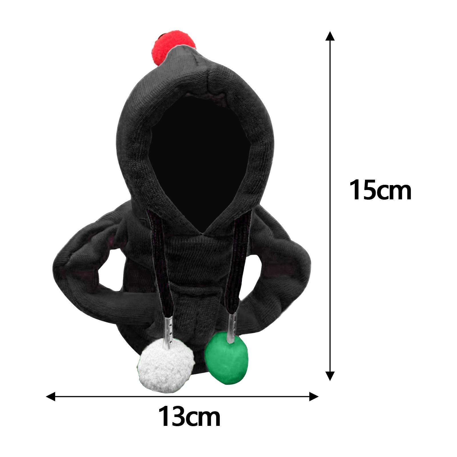 Car Shifter Knob Cover Hoodie Sweatshirt Universal Knob Gear Stick Protector Black