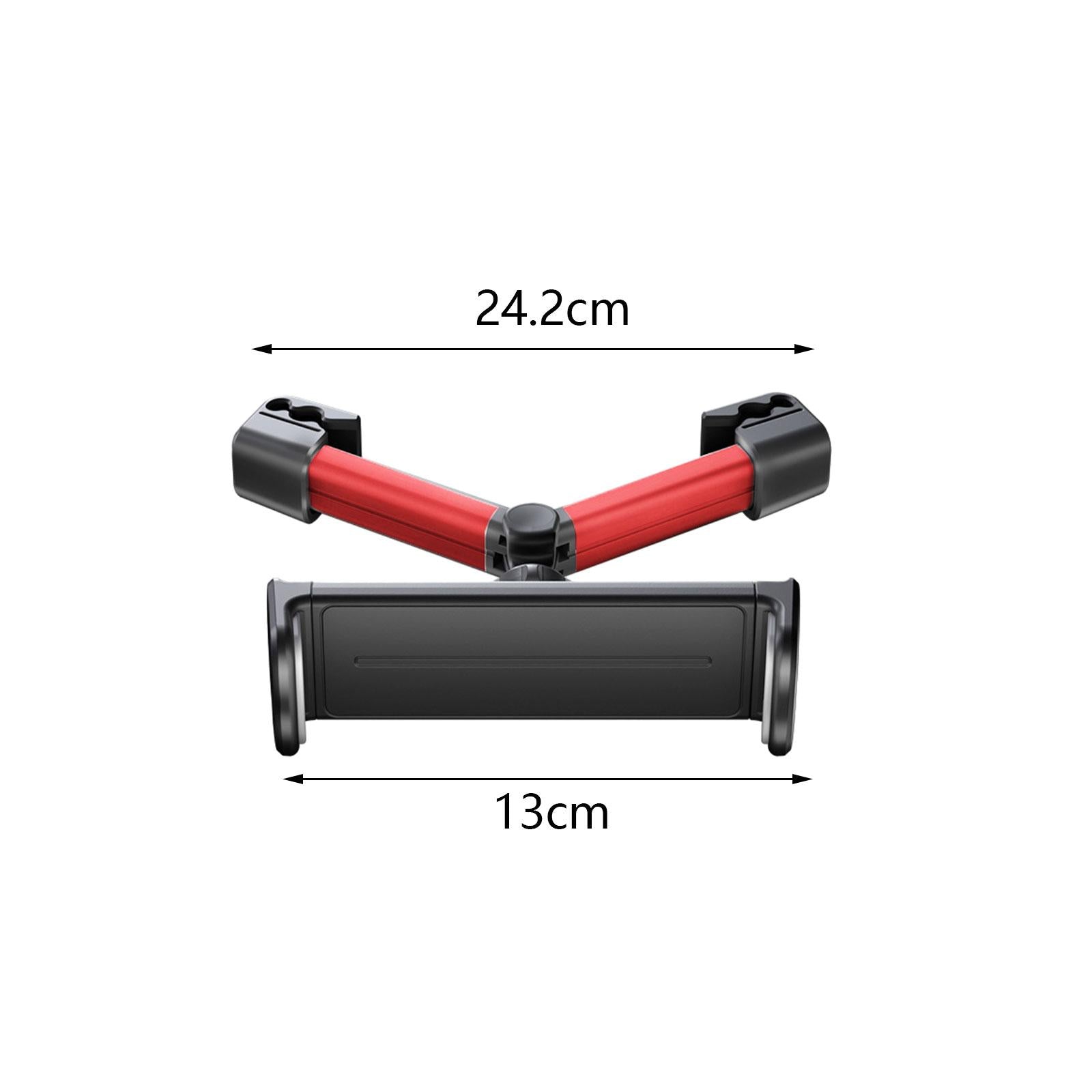 Car Tablet Headrest Mounts Stretchable Angle Adjustable for Kids Red