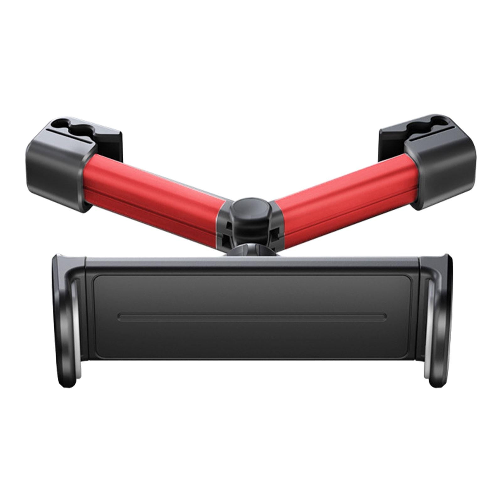 Car Tablet Headrest Mounts Stretchable Angle Adjustable for Kids Red