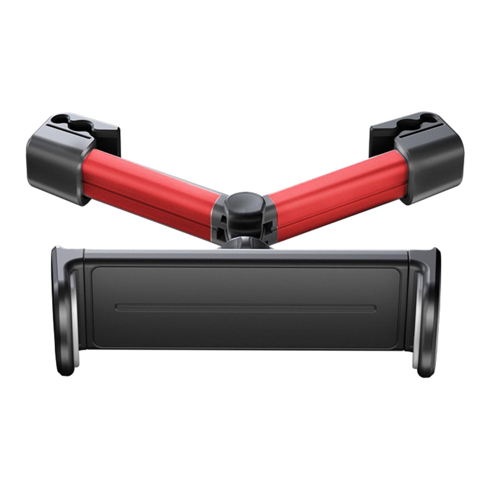 Car Tablet Headrest Mounts Stretchable Angle Adjustable for Kids Red