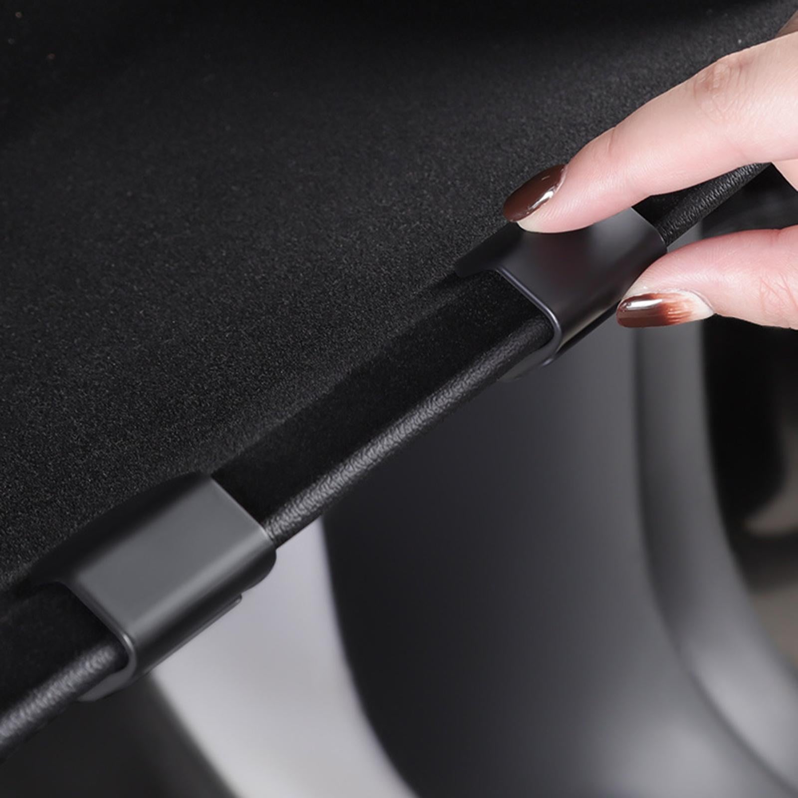 2xHidden Glove Box Hook Mini Grocery Bag Holder for Tesla Model Y Durable