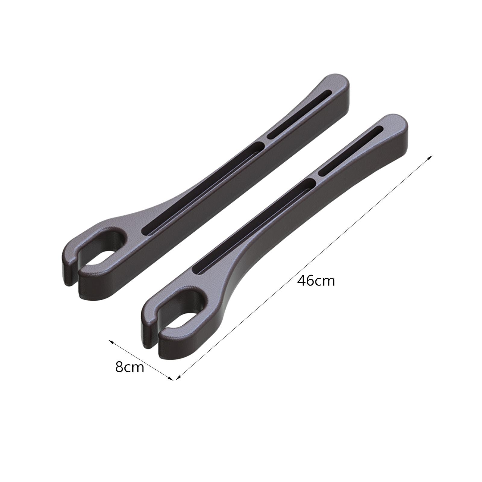 2 Pieces Auto Seat Gap Filler Organizers Auto Console Side Storage Boxes Brown