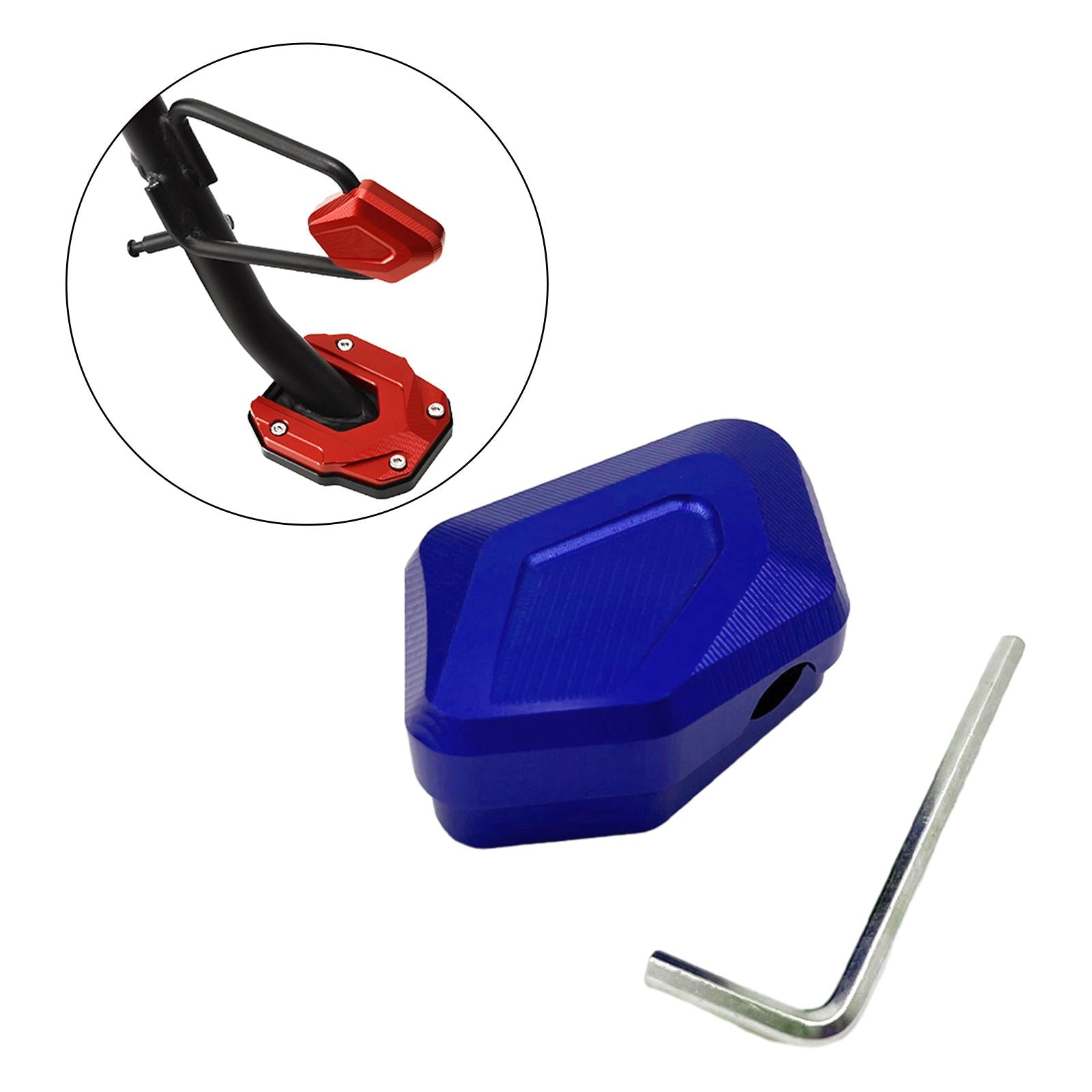 Kickstand Extension Pad Enlarge Wear Resistant for BMW C400GT 2019-2022 Blue