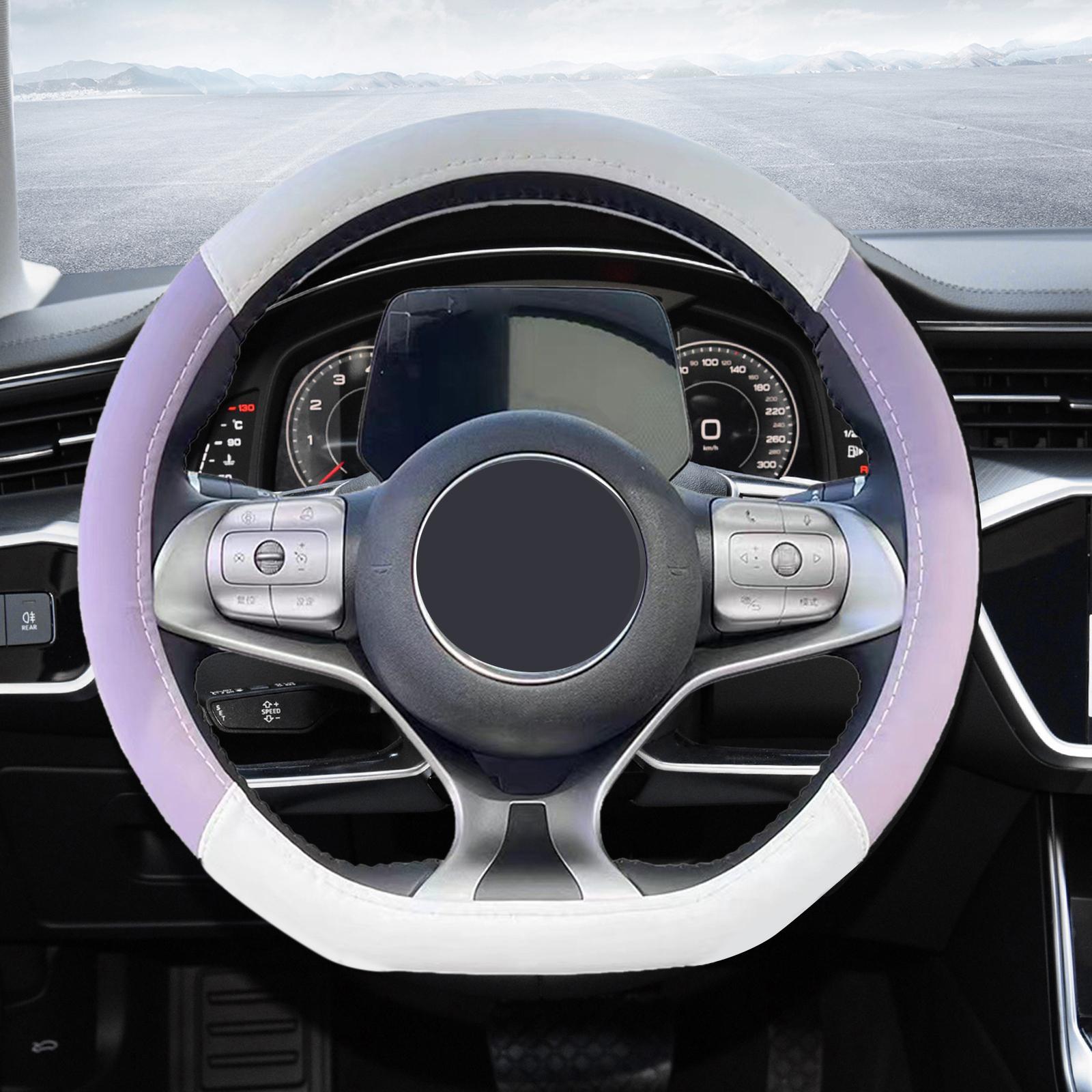 Round Car Steering Wheel Cover Leather Steering Wheel Cover for Dolphin
