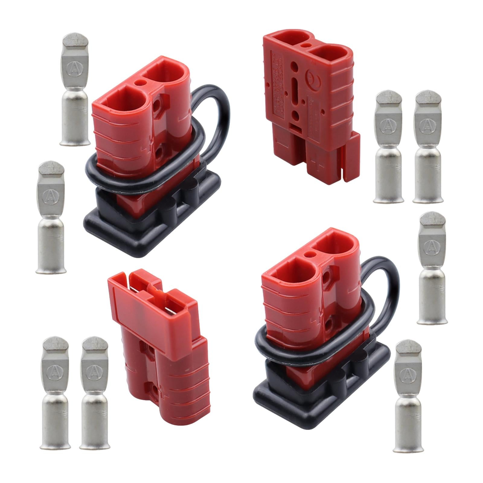 4 Pieces Battery Cable Quick Connect Disconnect Plug Wire Harness Plug Set
