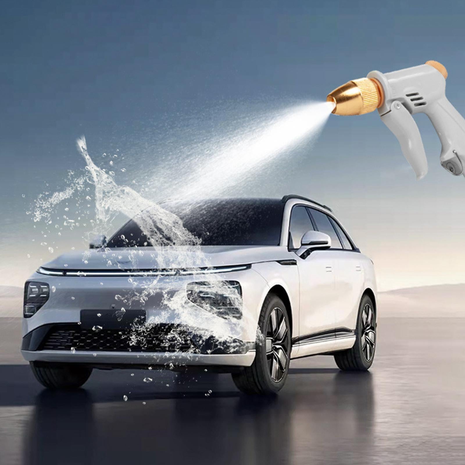 Garden Hose Nozzle Portable High Pressure Spray Nozzle for Washing Cars Short Nozzle
